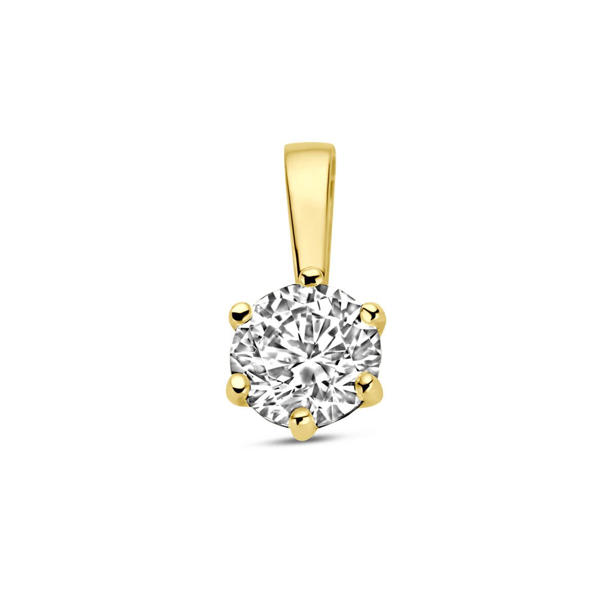 NICEANDnoble Kettenanhänger 585er Gelbgold Kettenanhänger Zirkonia günstig online kaufen