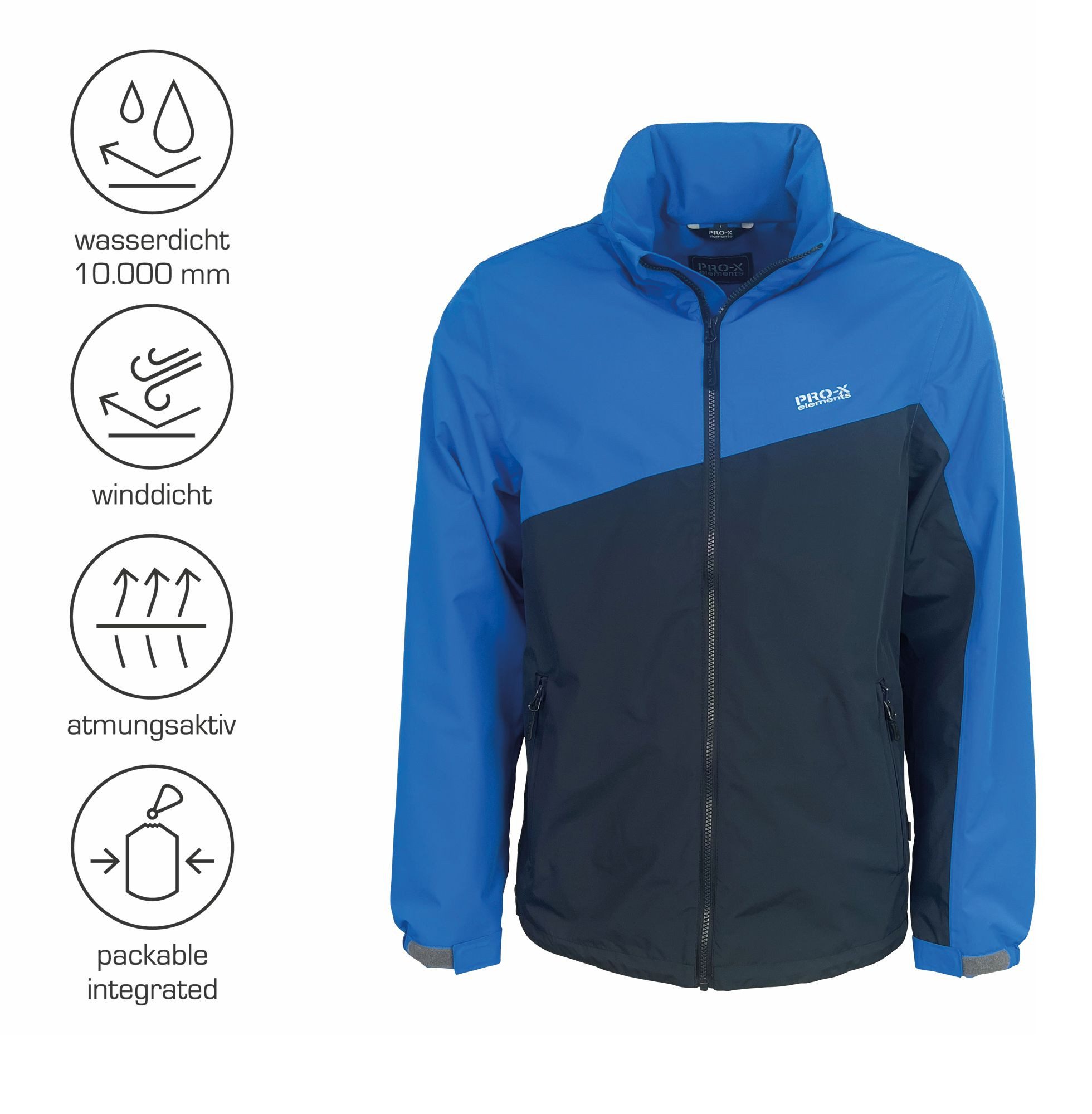 PRO-X ELEMENTS Funktionsjacke AUGUST integrierte Packtasche