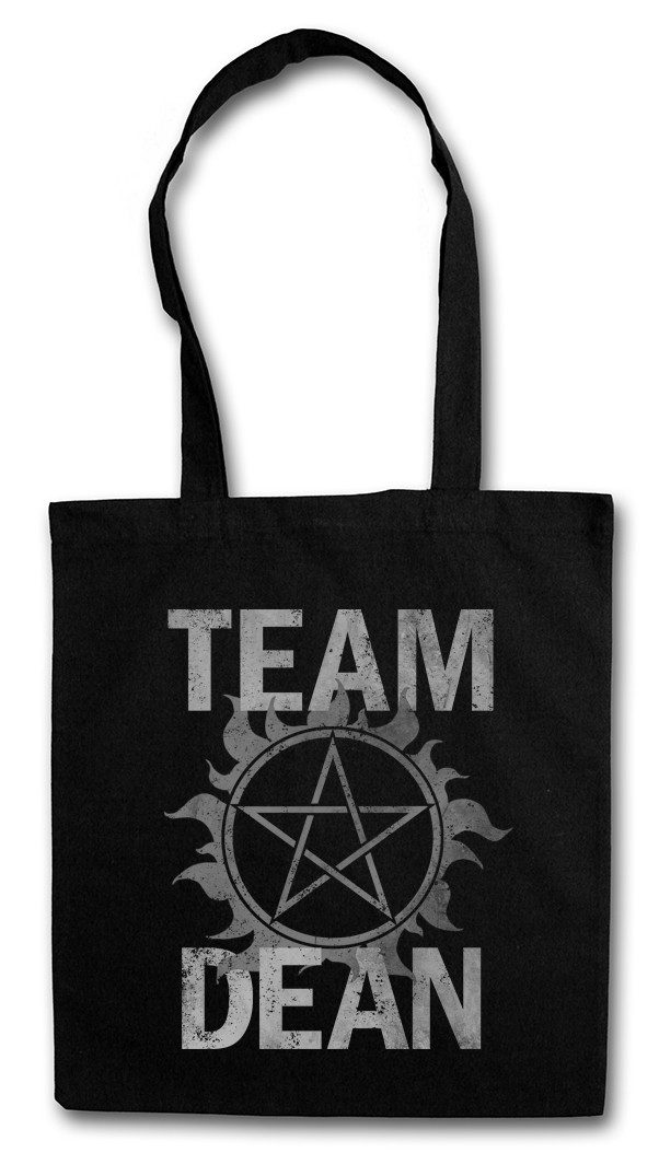 Urban Backwoods Beuteltasche Team Dean Stofftasche Supernatural Fun Logo Pentragramm Logo Pentacle (1-tlg), Flaming Serie Series
