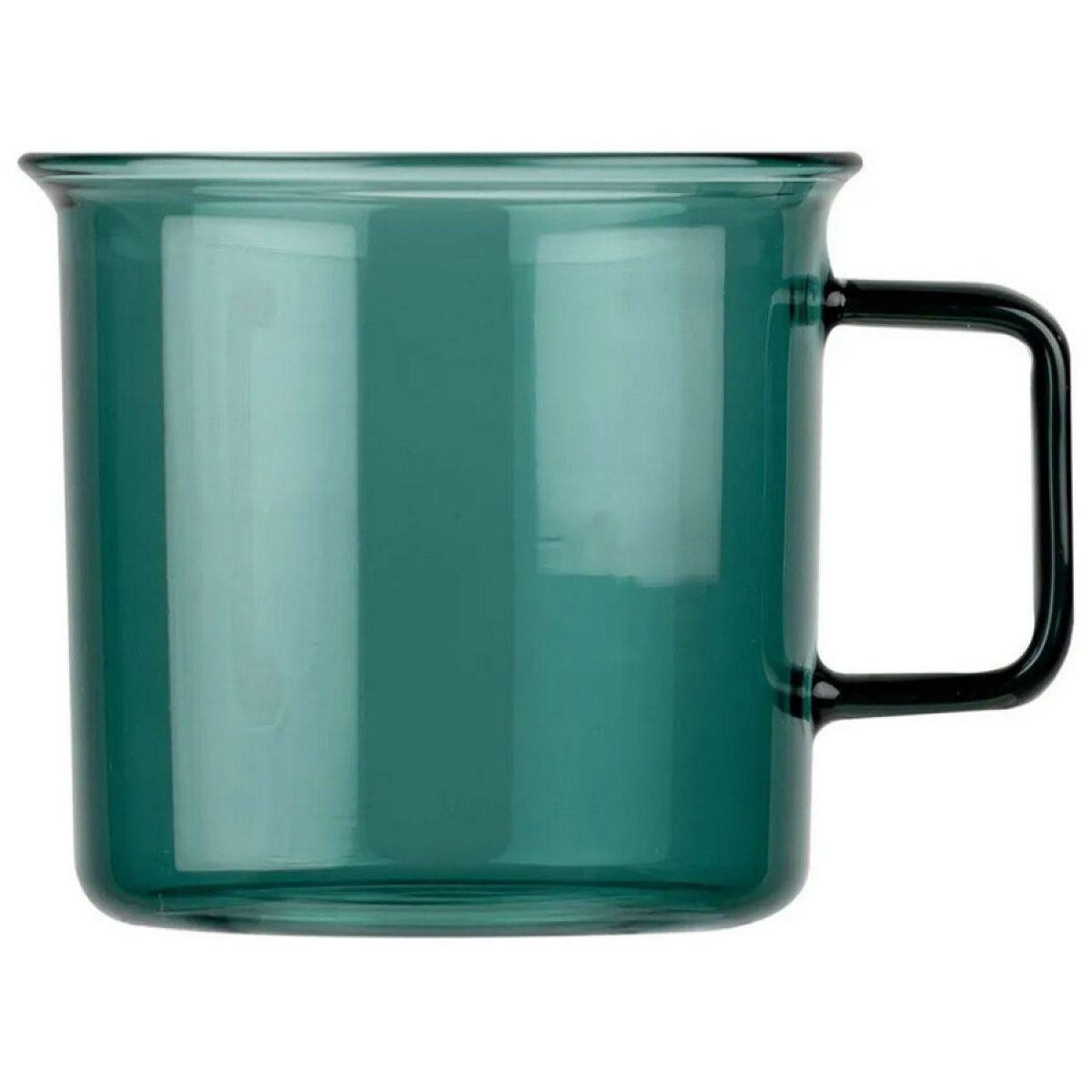 Muurla Tasse Teeglas Tasse Teal aus hitzebeständigem Glas (350ml)
