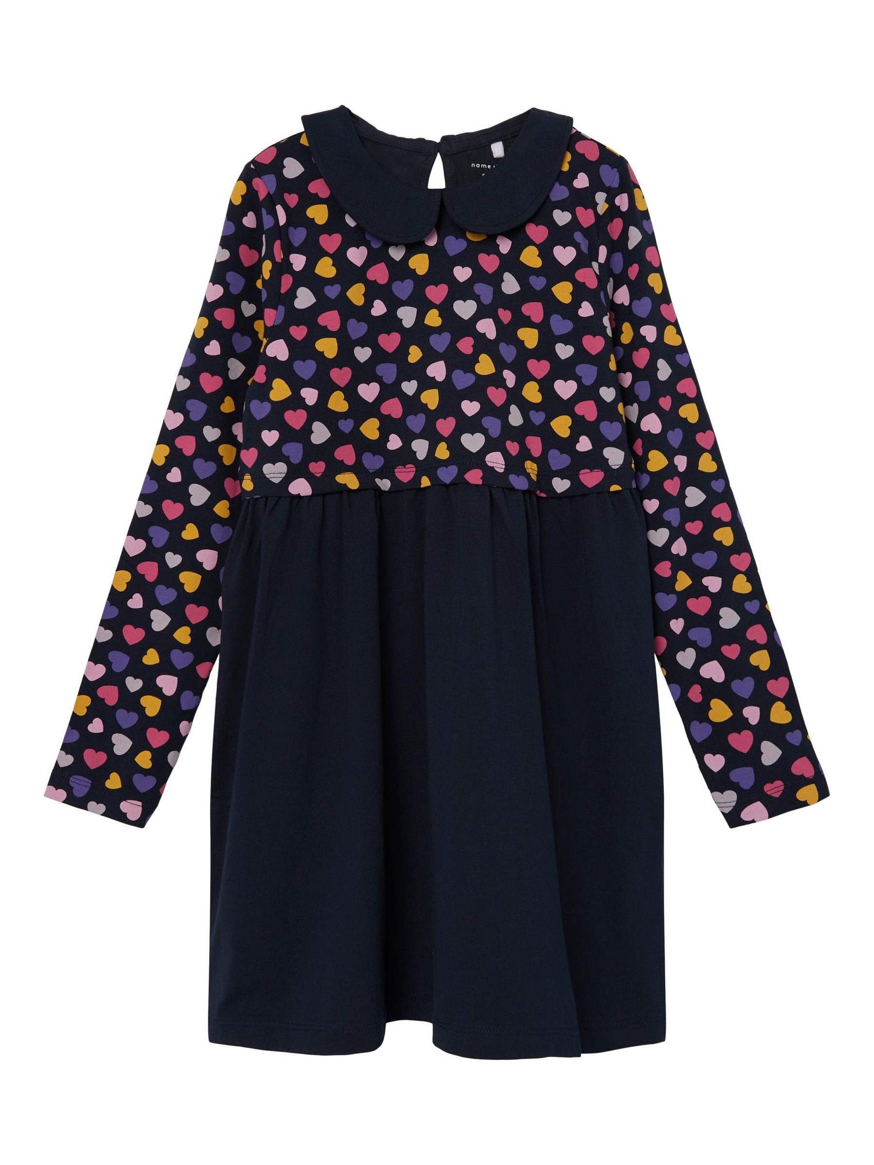 Name It Spitzenkleid Print für Freizeit Langarm Dress NKFODNIA (lang) NKFODNIA LS DRESS