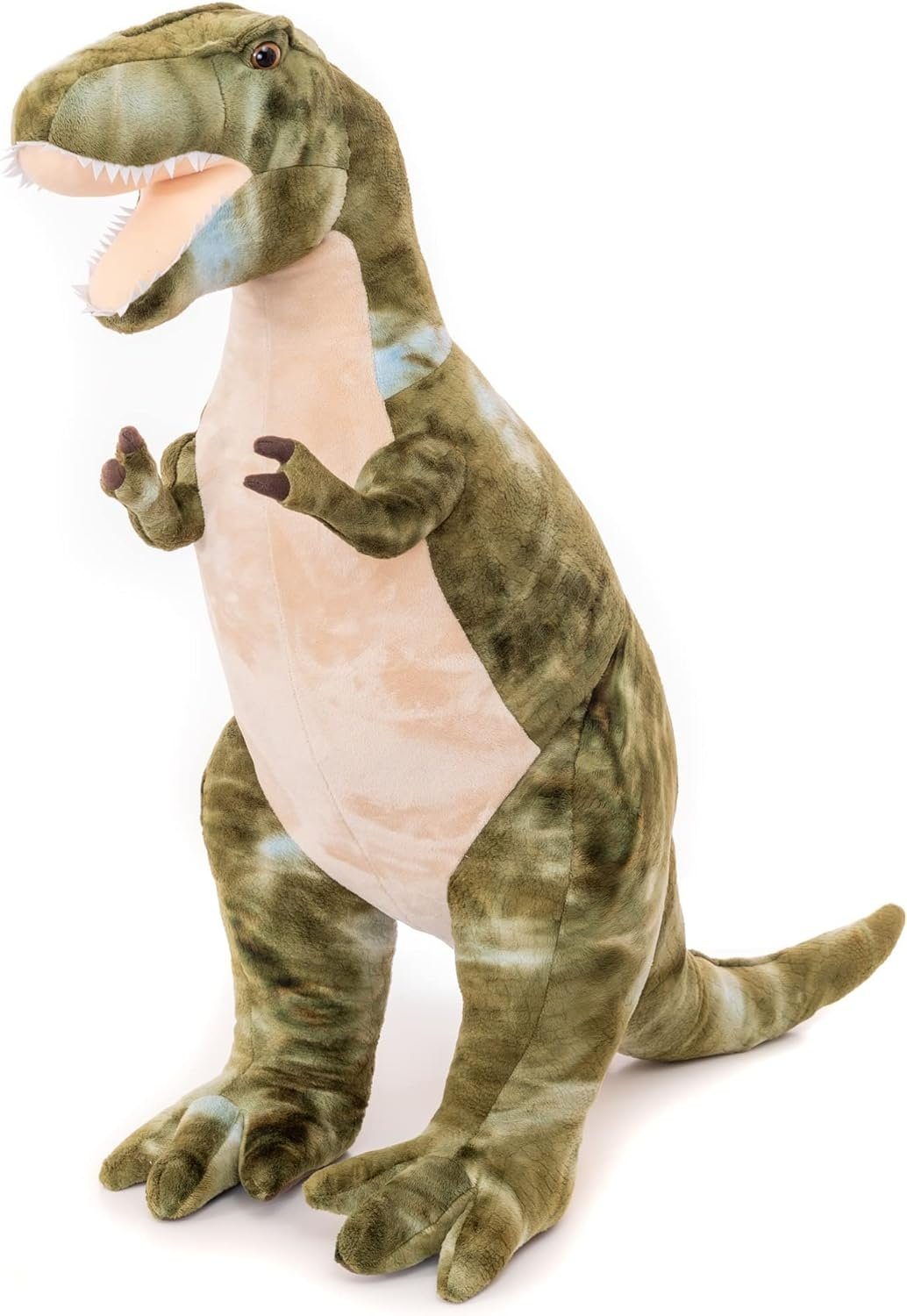 Teddy Hermann® Kuscheltier Dinosaurier T-Rex grün, 80 cm, zum Teil aus recyceltem Material