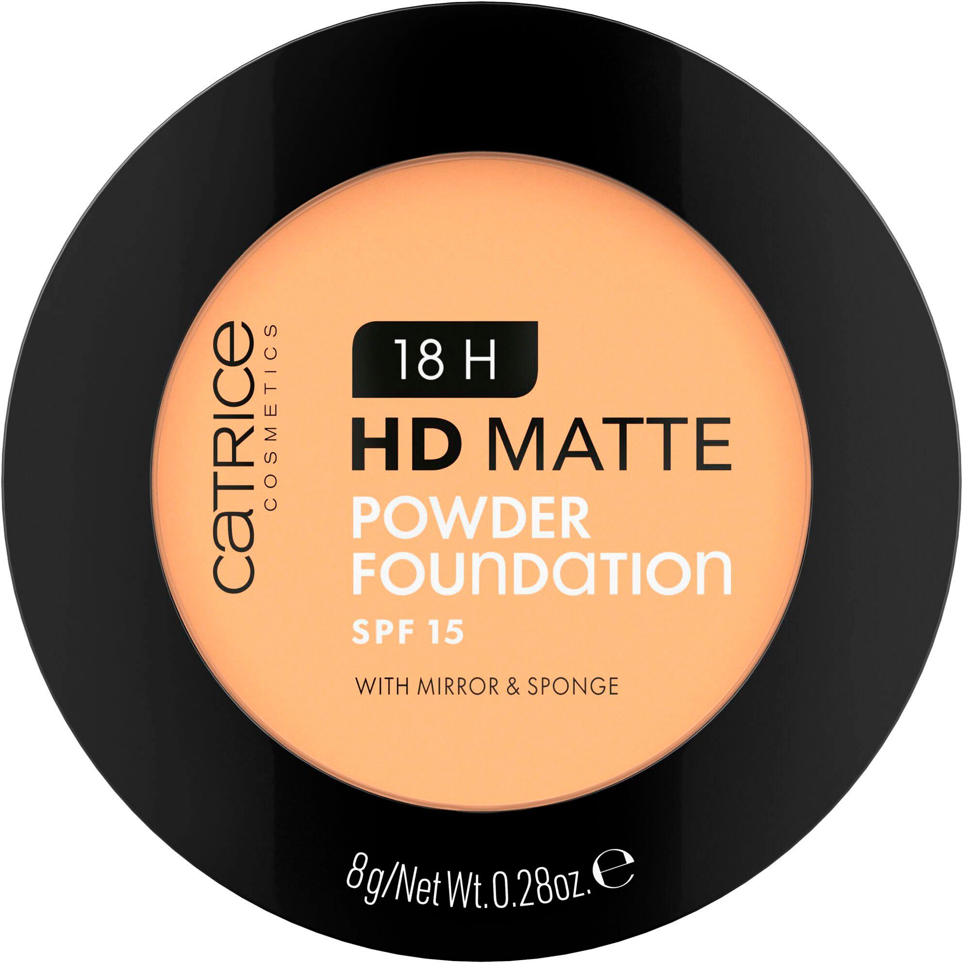 Catrice Puder 18H HD Matte Powder Foundation, 3-tlg., mit mattiertem Effekt