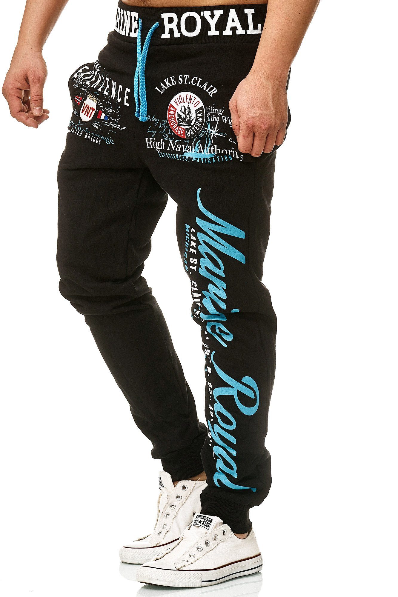 L.gonline Jogginghose Herren JoggingHOSE lang, Trainingshose Baumwolle, Spo günstig online kaufen