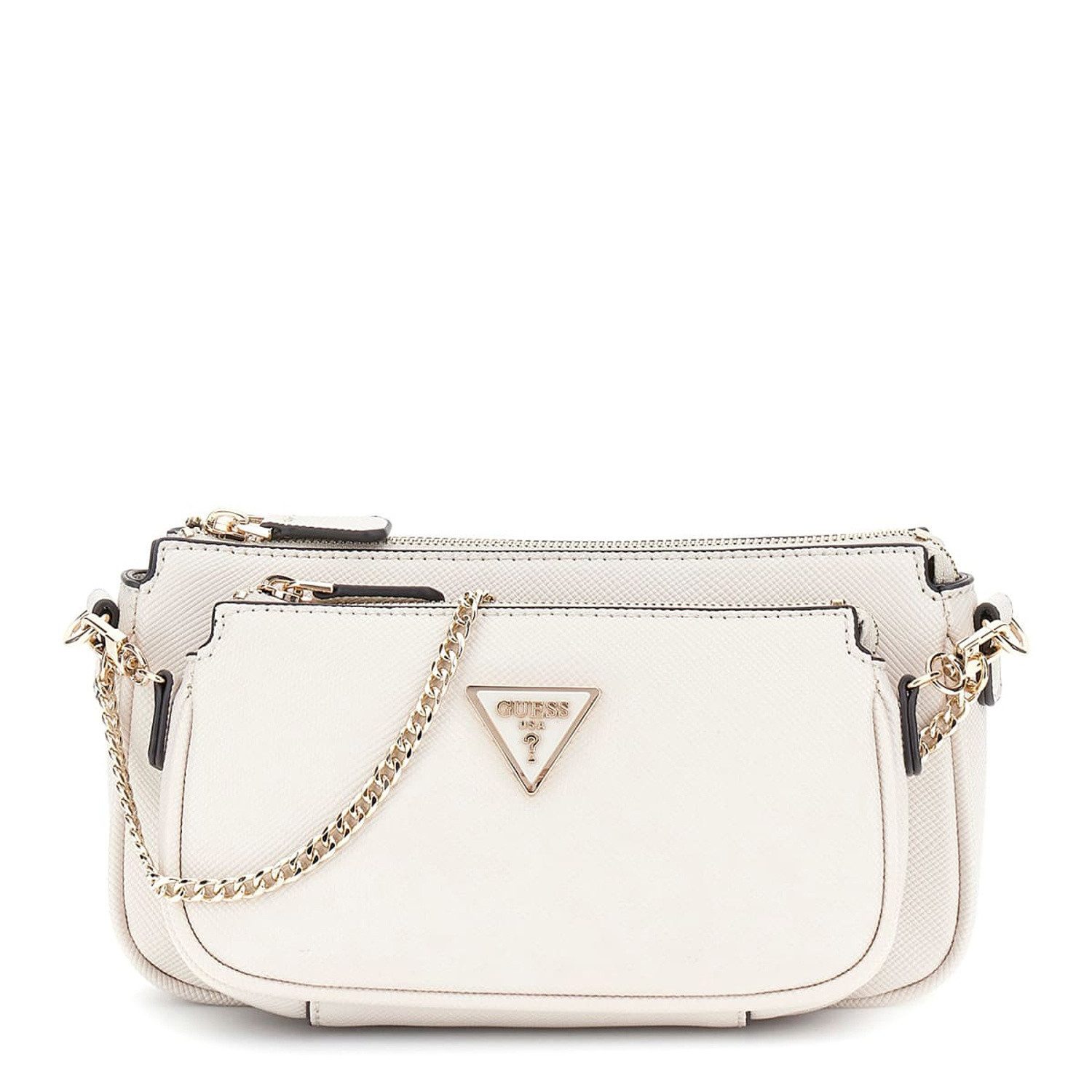 Guess Umhängetasche GUESS Schultertasche Noelle II Bone (1, 1-tlg., 1)
