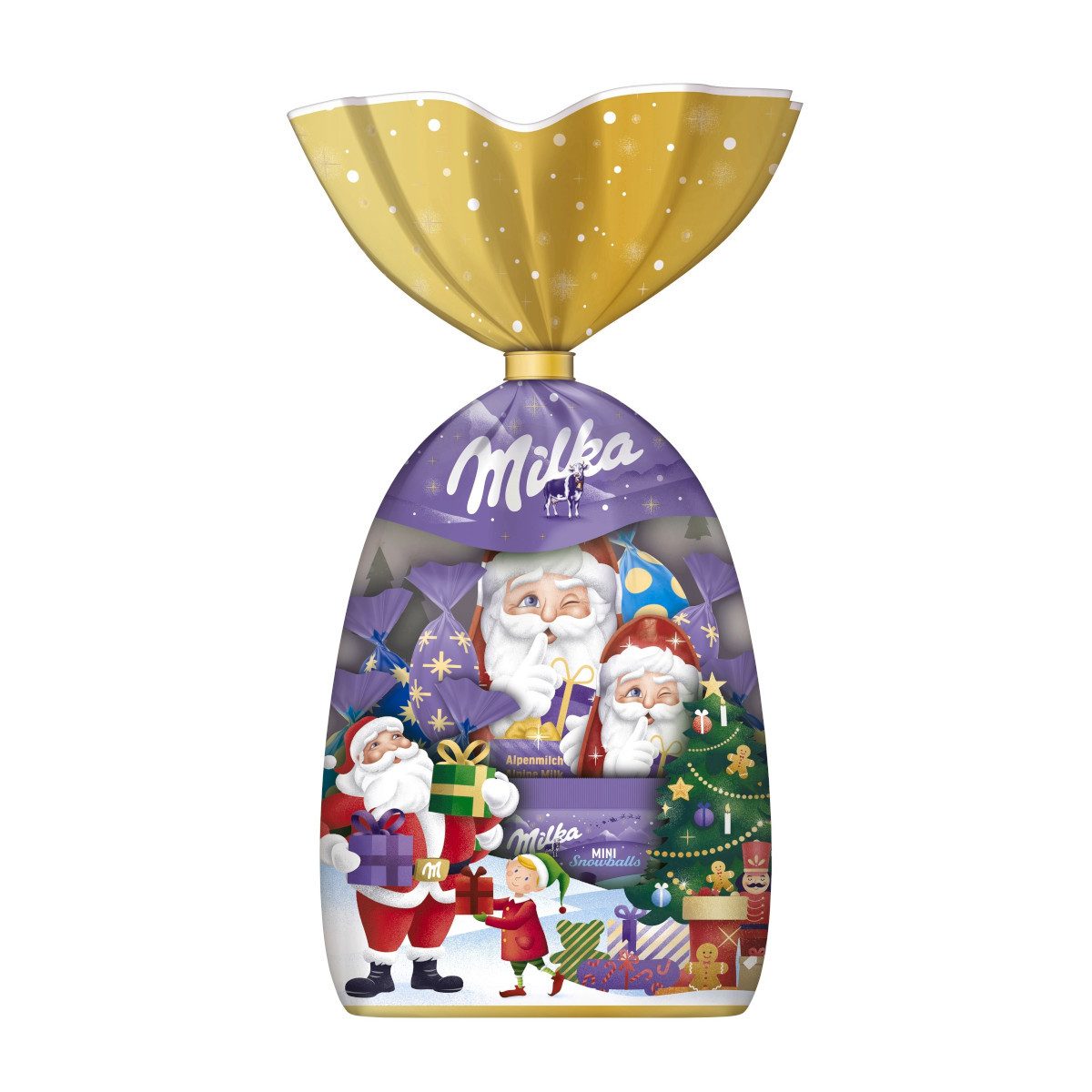 MILKA Schokolade, Milka Weihnachtsmischung aus köstlicher Alpenmilchschokoladen 210g