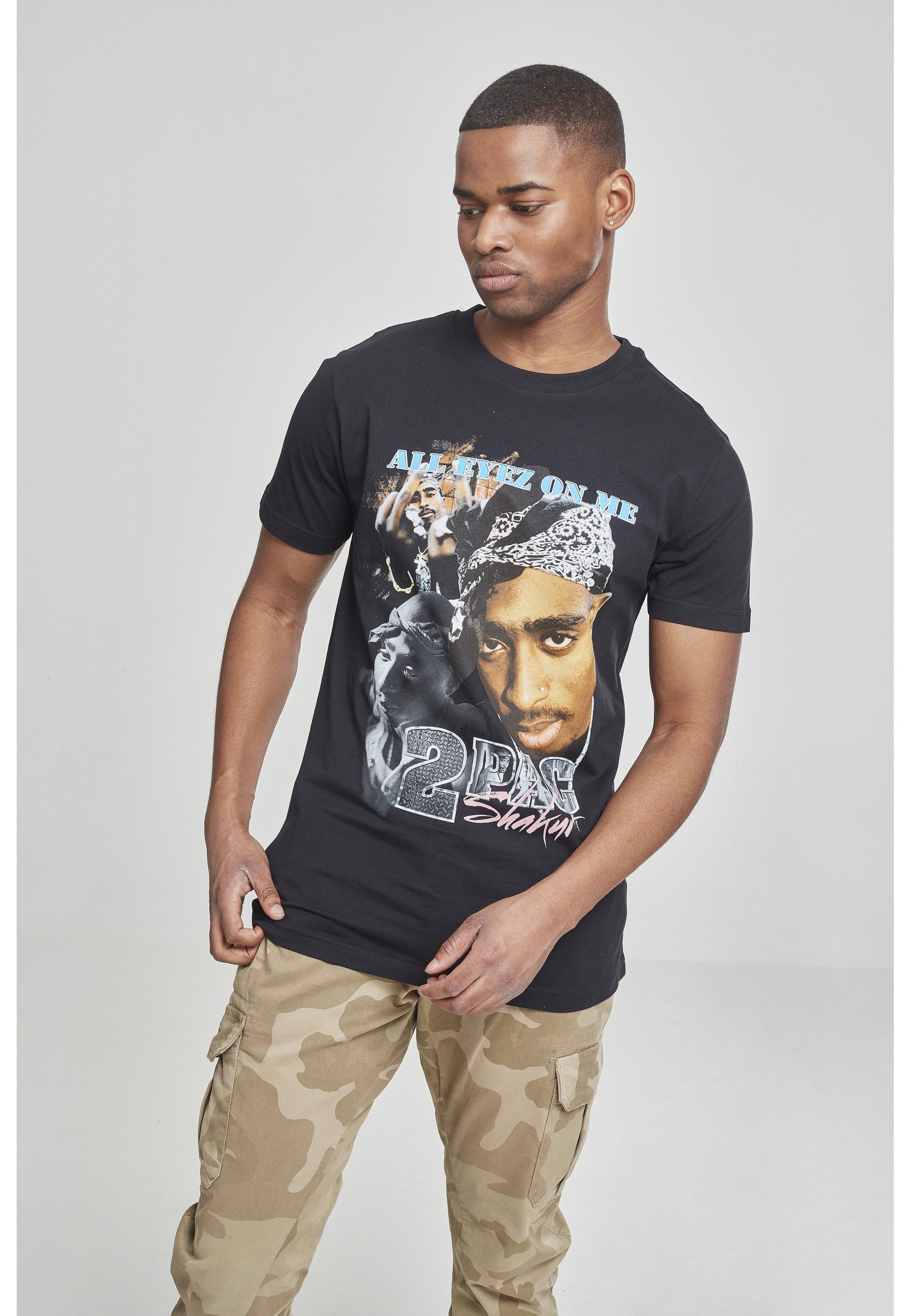 Merchcode T-Shirt Merchcode Herren Tupac Retro Tee (1-tlg)