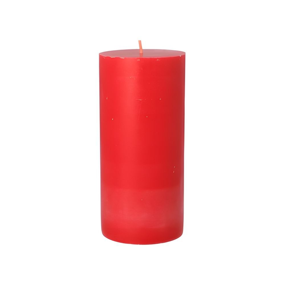 PAPSTAR Stumpenkerze 12 x Stumpenkerze Ø 70 mm, 150 mm rot aus 100% Stearin, durchgefärbt