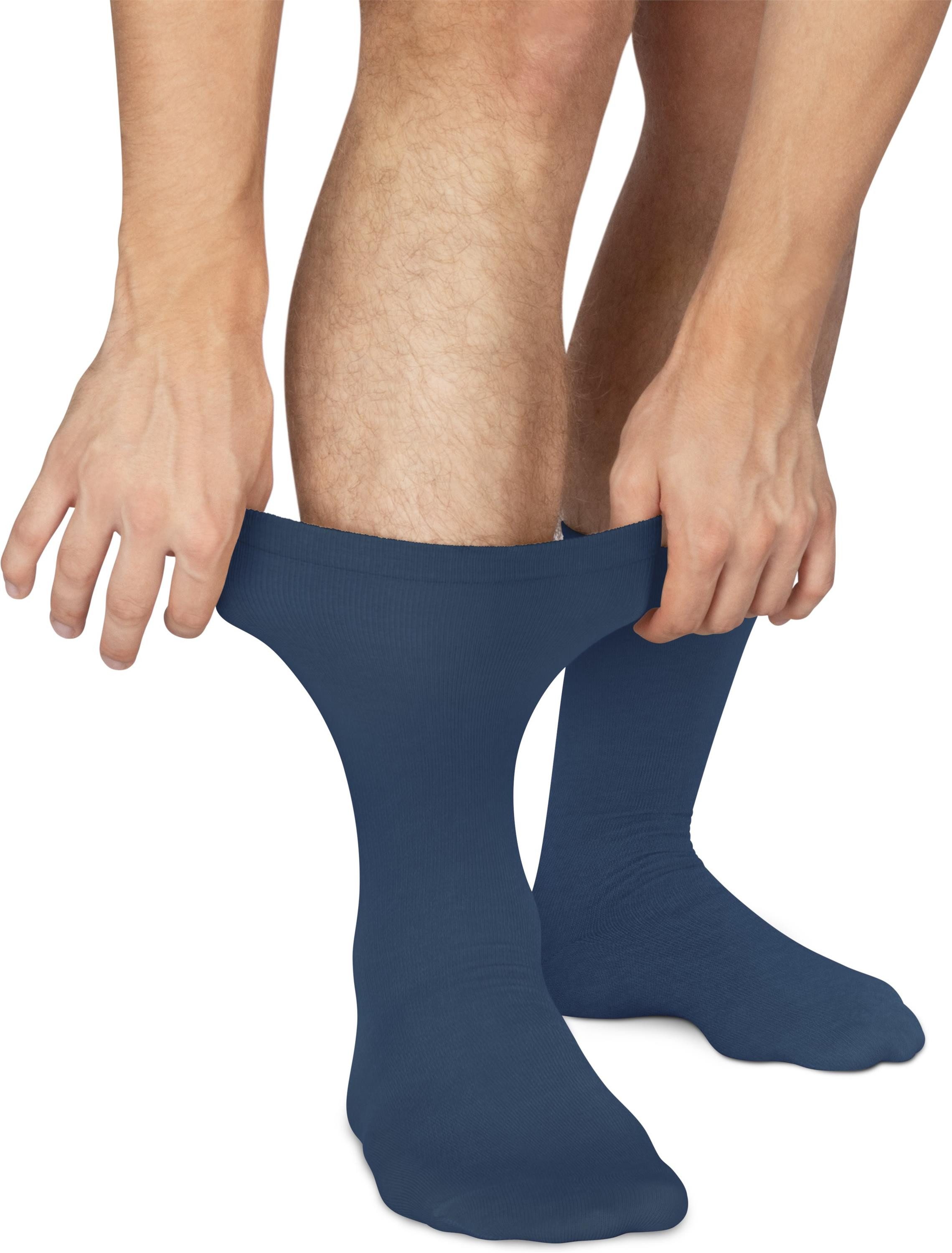 normani Diabetikersocken 6 Paar Gesundheitssocken mit Komfortbund (6 Paar) ohne einschneidendes Bündchen – Bild 3 von 4