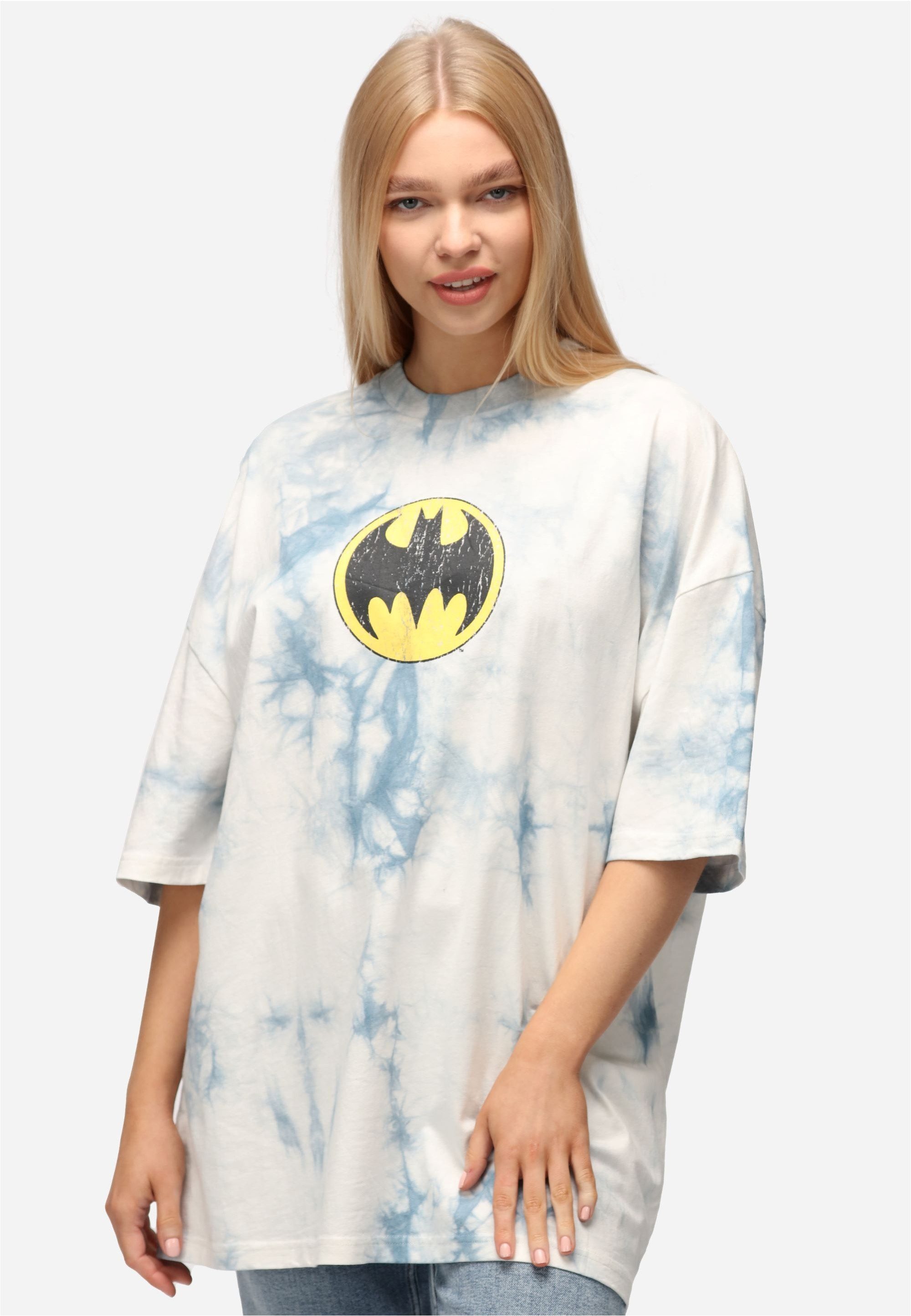 Recovered T-Shirt Batman Split Graphic (1-tlg) mit coolem Batman-Print