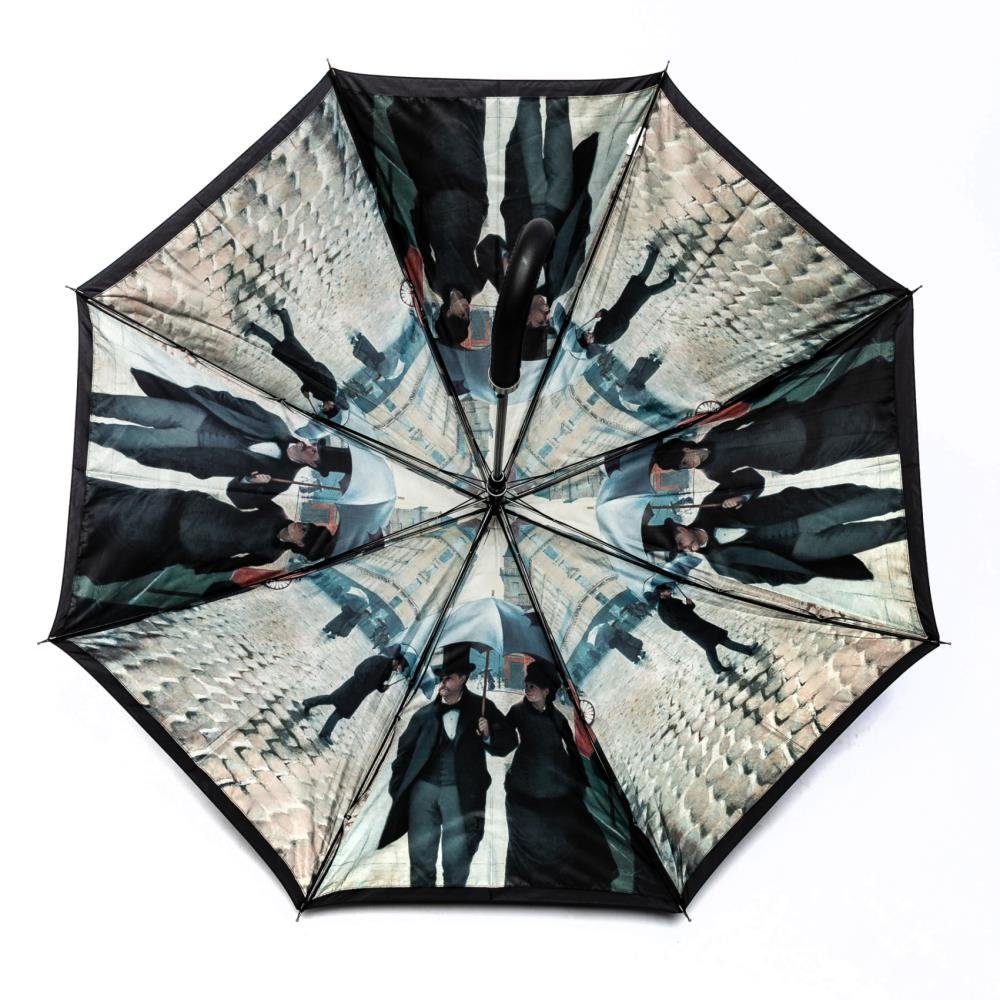 Luckyweather not just any other day Stockregenschirm Regenschirm Motiv RAINY DAY IN PARIS Double Layer Automatik