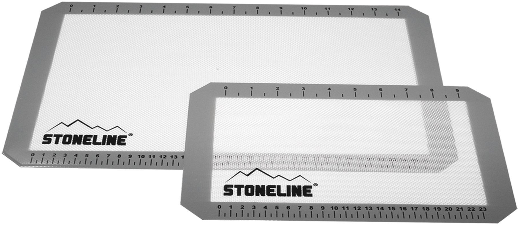 STONELINE (Set, 2-tlg), Silikon mit Backmatte, Silikonbeschichtung Glasfaser