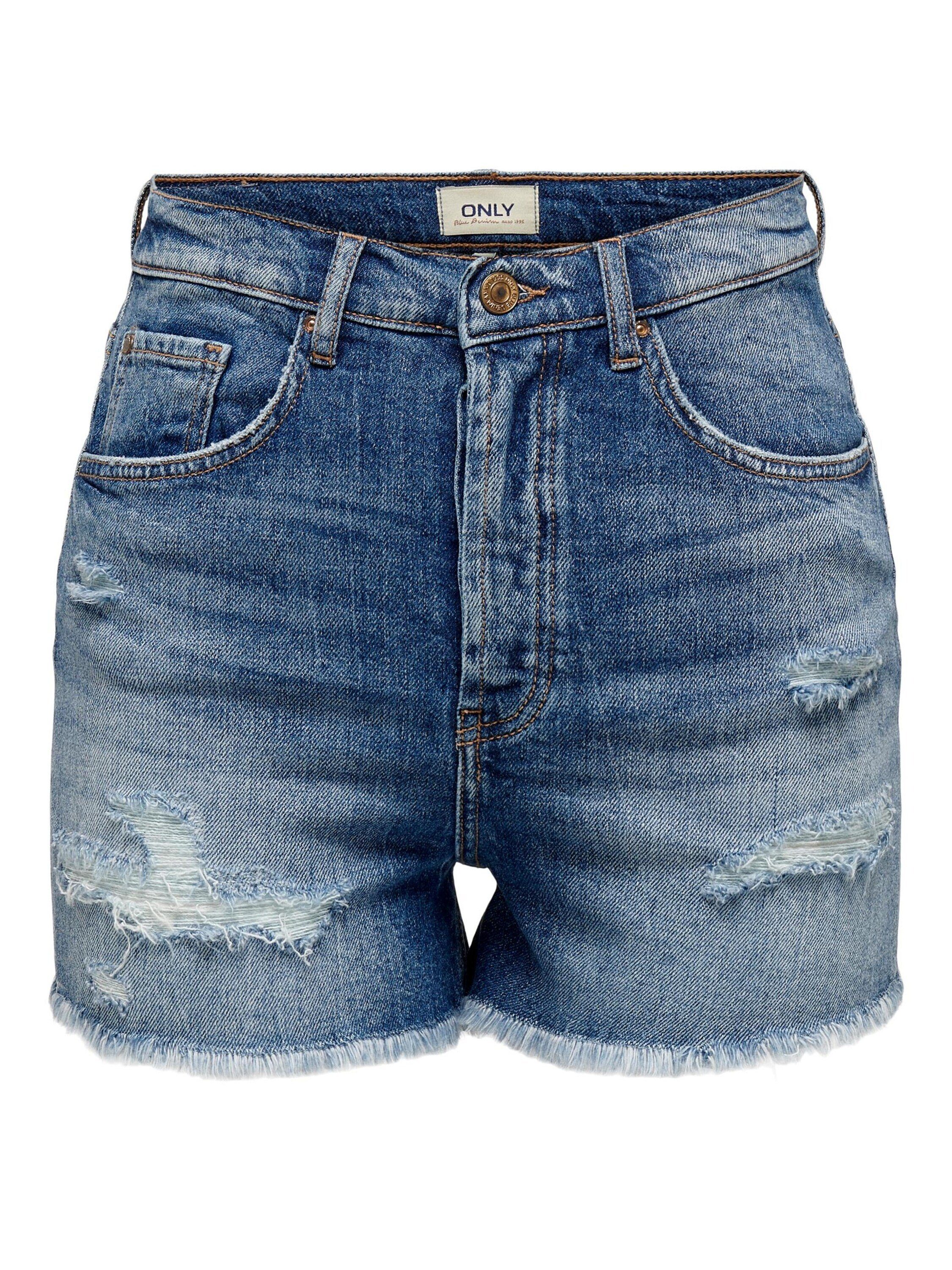 ONLY Jeansshorts Jenna (1-tlg) Fransen