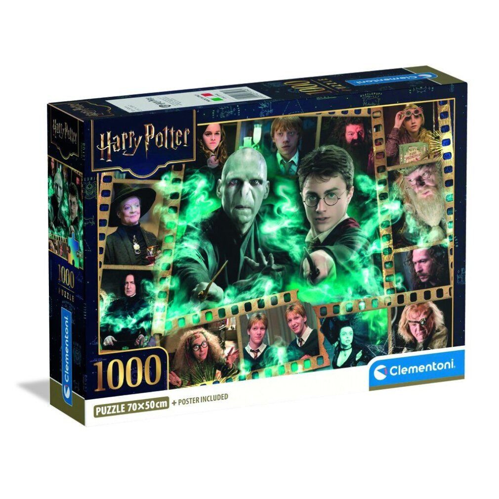 Clementoni® Puzzle Harry-Potter-Puzzle 1000Stück, Puzzleteile