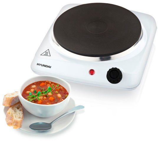 Hyundai Einzelkochplatte EP110W, 1500W, Durchmesser 18,5cm, leicht abwaschbar, Thermosicherung