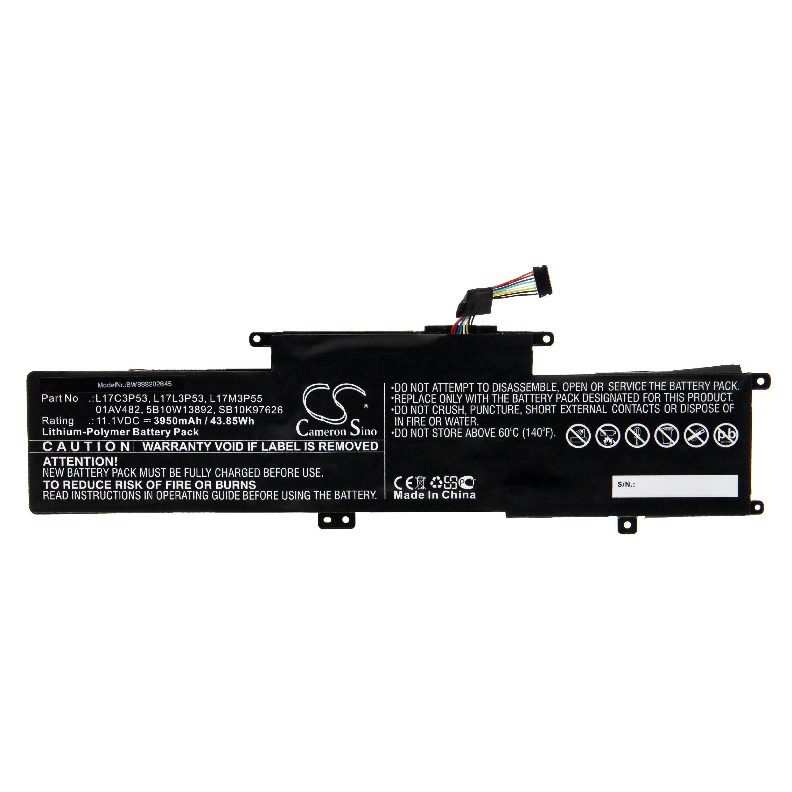 vhbw passend für Lenovo TP L390-20NRS00S00, TP L390-20NRS01500, TP Laptop-Akku 3950 mAh