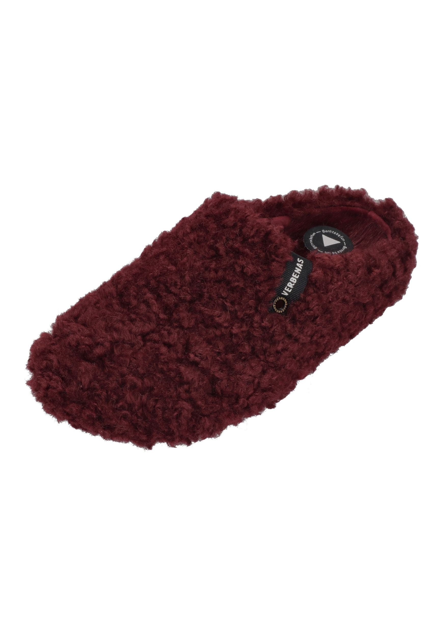 VERBENAS YORK CURLY Hausschuh Burdeos