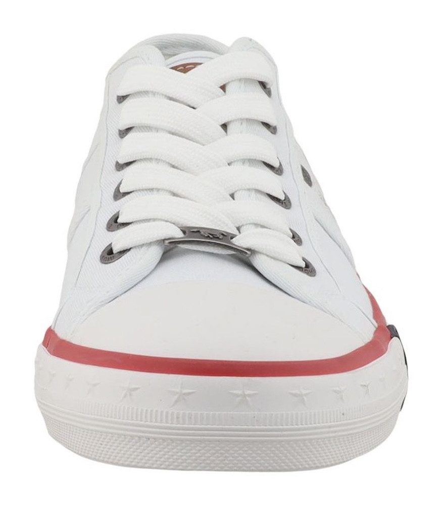 Mustang Shoes Calogero Sneaker Freizeitschuh, Halbschuh, Schnürschuh mit modischen Kontrastnähten