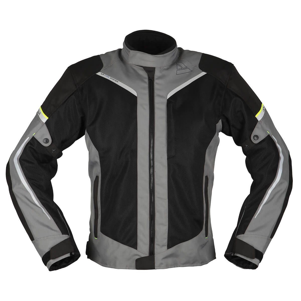 Modeka Motorradjacke Modeka Jacke Herren Mikka Air schwarz - grau