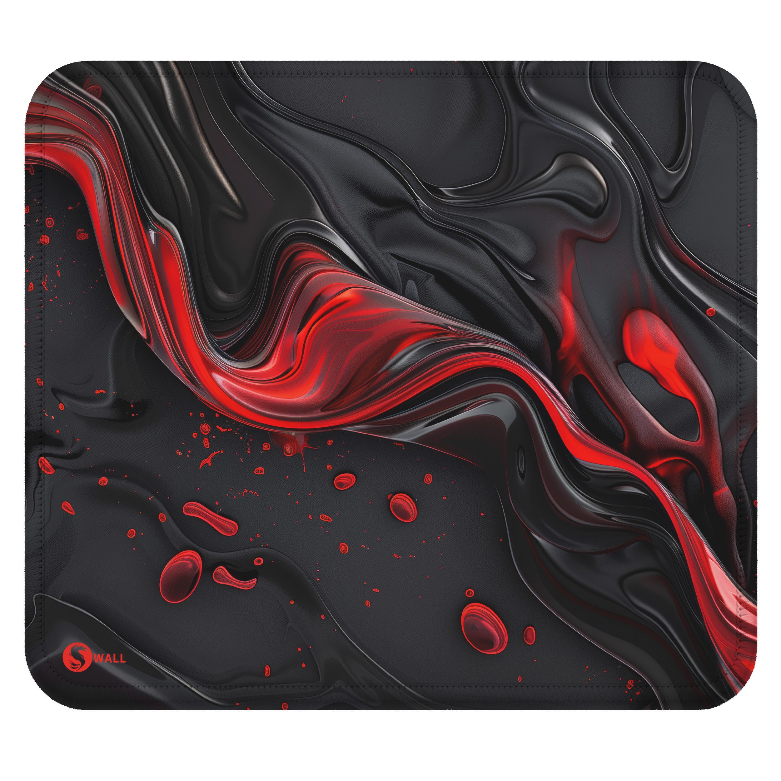 Sunnywall Gaming Mauspad Speed Mousepad XXL Premium 4 mm - Liquid Stripe Milky (Farbauswahl) (inkl. Wallpaper), 45x40, 80x30, 90x40 cm, rutschfest, vernähte Ränder, Tischunterlage