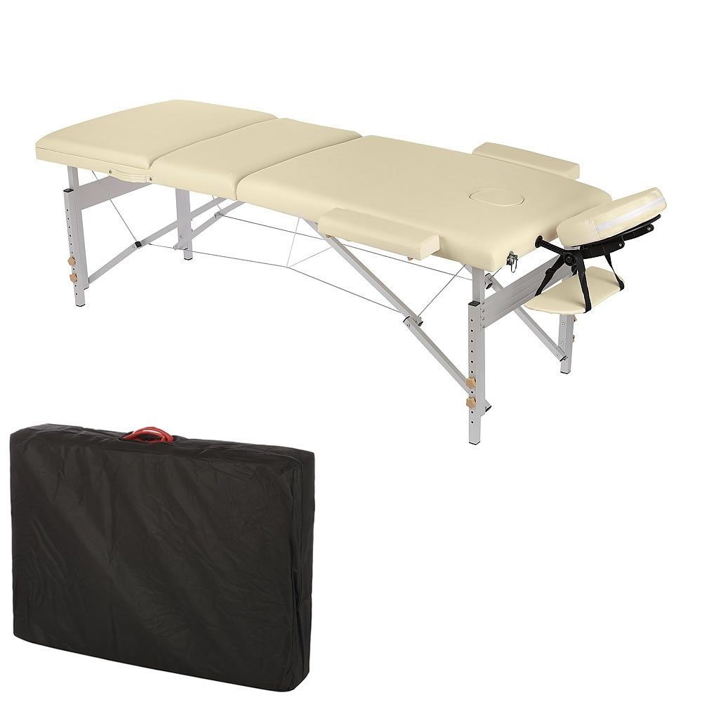 Feel2Home Massageliege Massageliege 3 Zonen Kopfstütze Ergonomische Kosmetik versch. Farben (Stück, Massageliege), Extra dicke Polsterung