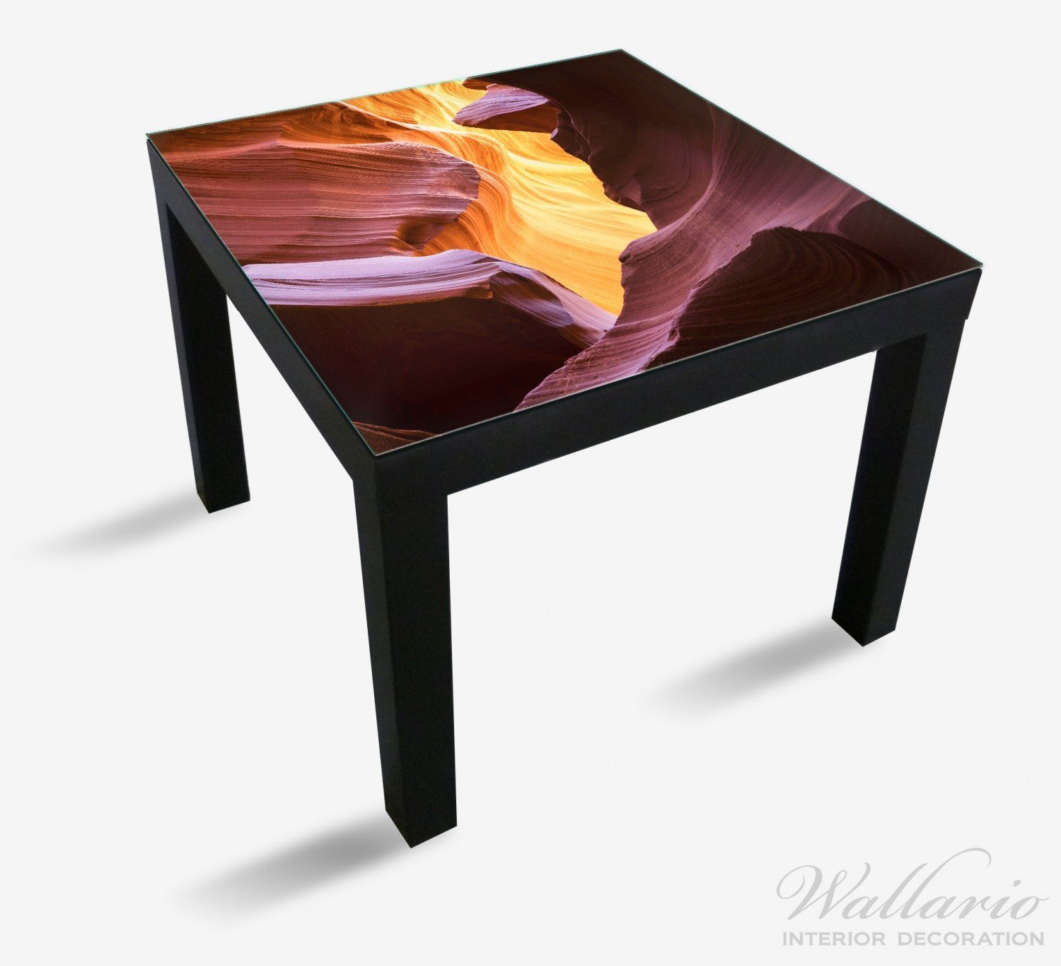 St), Arizona aus Sandstein Lack Canyon Tisch Wallario Schlucht Tischplatte in Ikea Antelope geeignet (1 für