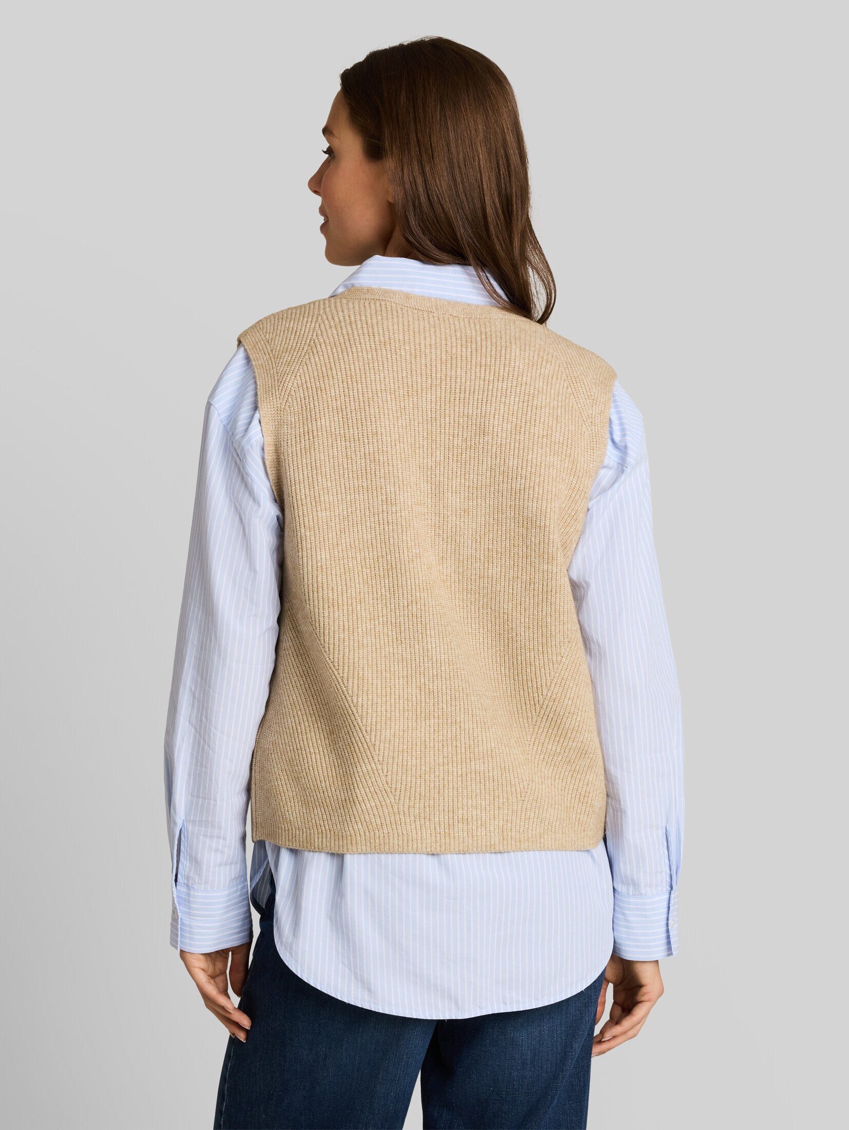 TOM TAILOR Strickpullover Pullover & Strickjacken Pullunder mit V-Ausschnitt
