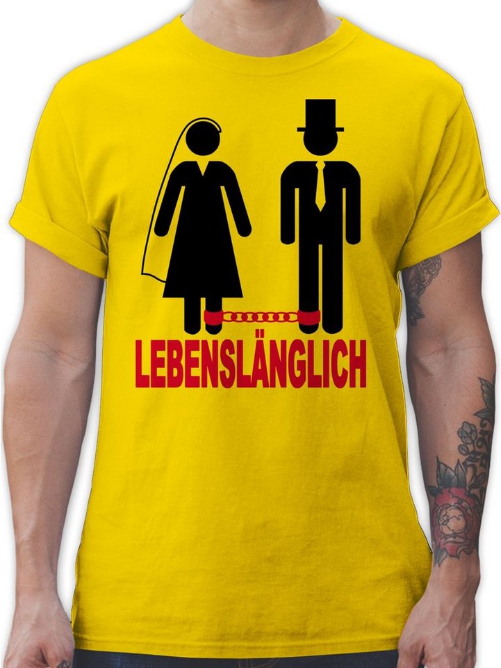 Frastøde Rundt om Kommuner Shirtracer T-Shirt Lebenslänglich - JGA Männer - Herren Premium T-Shirt  tshirt jga bräutigam - polterer t-shirt männer - poltern shirt