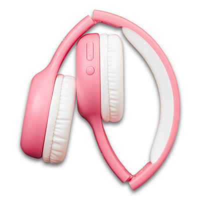 Lenco »HPB-110PK Kinder Bluetooth Kopfhörer mit Stickern« Bluetooth-Kopfhörer (Freisprechfunktion, Bluetooth)