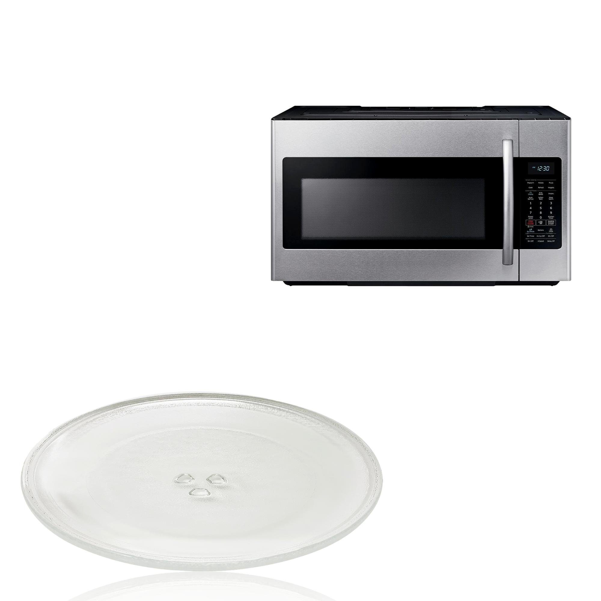 BAYLI Mikrowellenteller Mikrowellenteller 24,5 cm, Drehteller für Mikrowelle, Glasteller