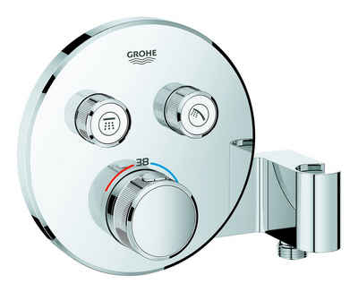 Grohe Unterputzarmatur Grohtherm SmartControl Thermostat m. 2 Absperrventilen u. integriertem Brausehalter Design