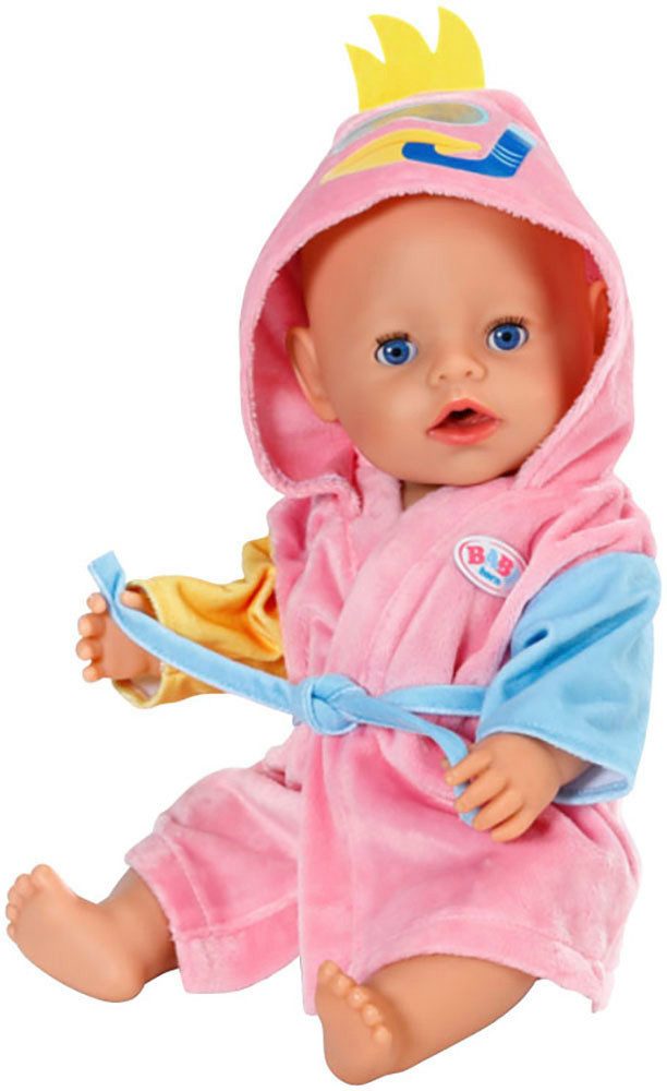 Baby Born Puppenkleidung Bademantel, 43 cm, mit Kleiderbügel