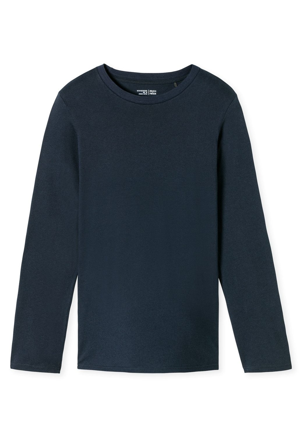 Schlafanzug Langarmshirt Rundhals