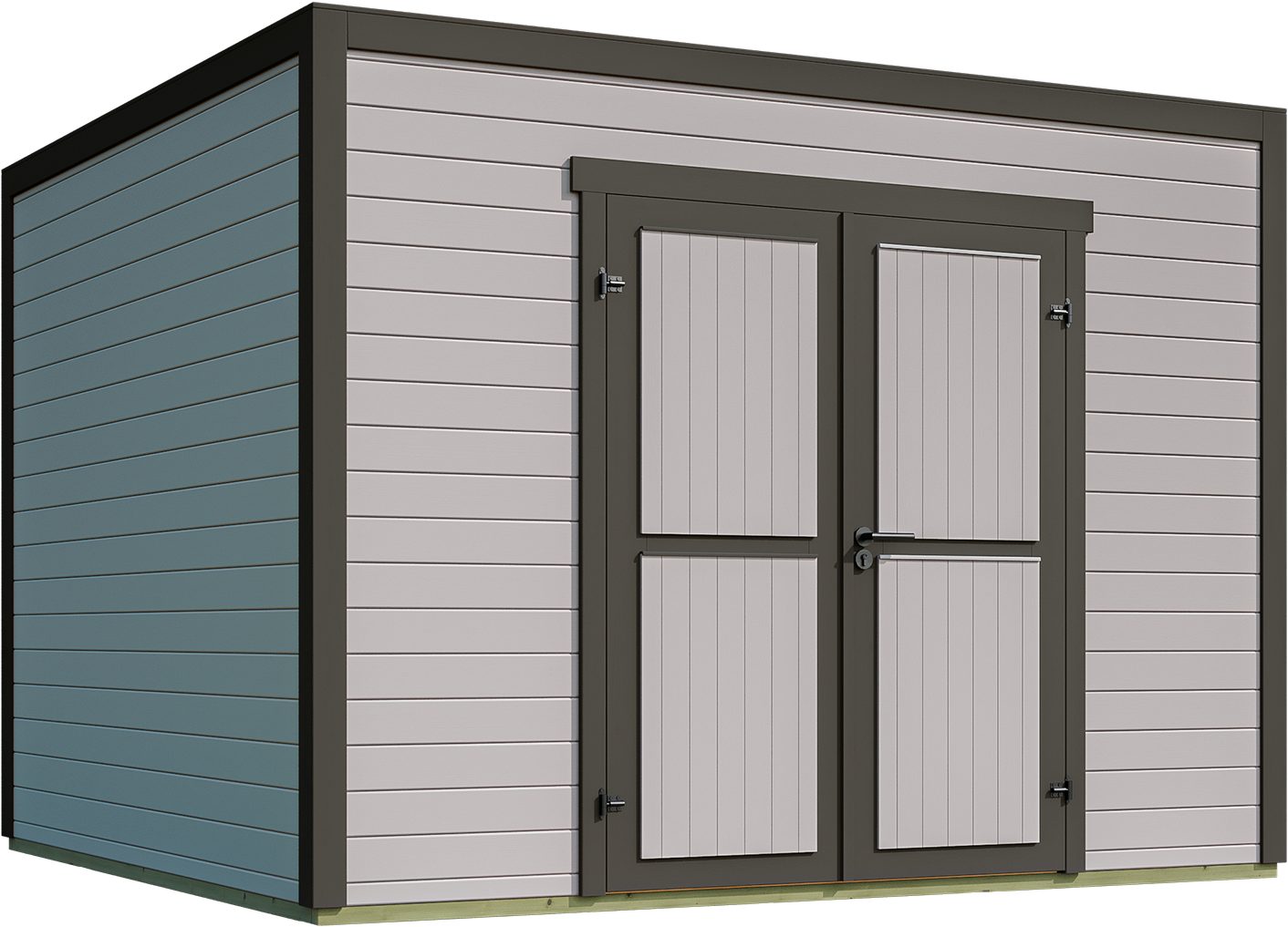 weka Gartenhaus Batu 3, Flachdach, Vollholztür, BxT: 300x304,6 cm, 28 mm starke Blockbohlen, in verschiedenen Farben