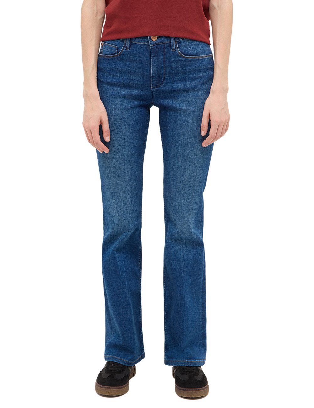 MUSTANG Bootcut-Jeans Damen Style Shelby Slim Boot