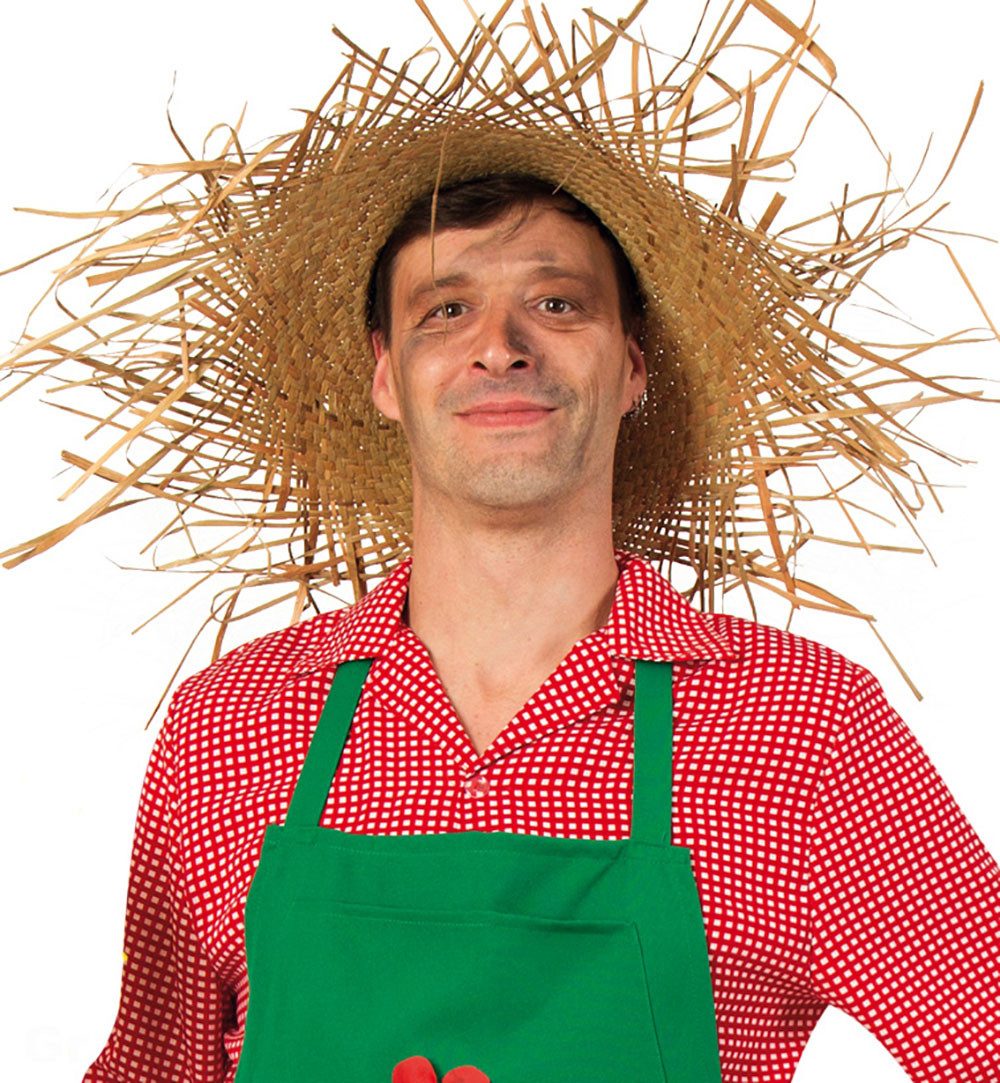 Fries Kostüm XXL Strohhut Tom Vogelscheuche 70 cm Karneval Fasching Party