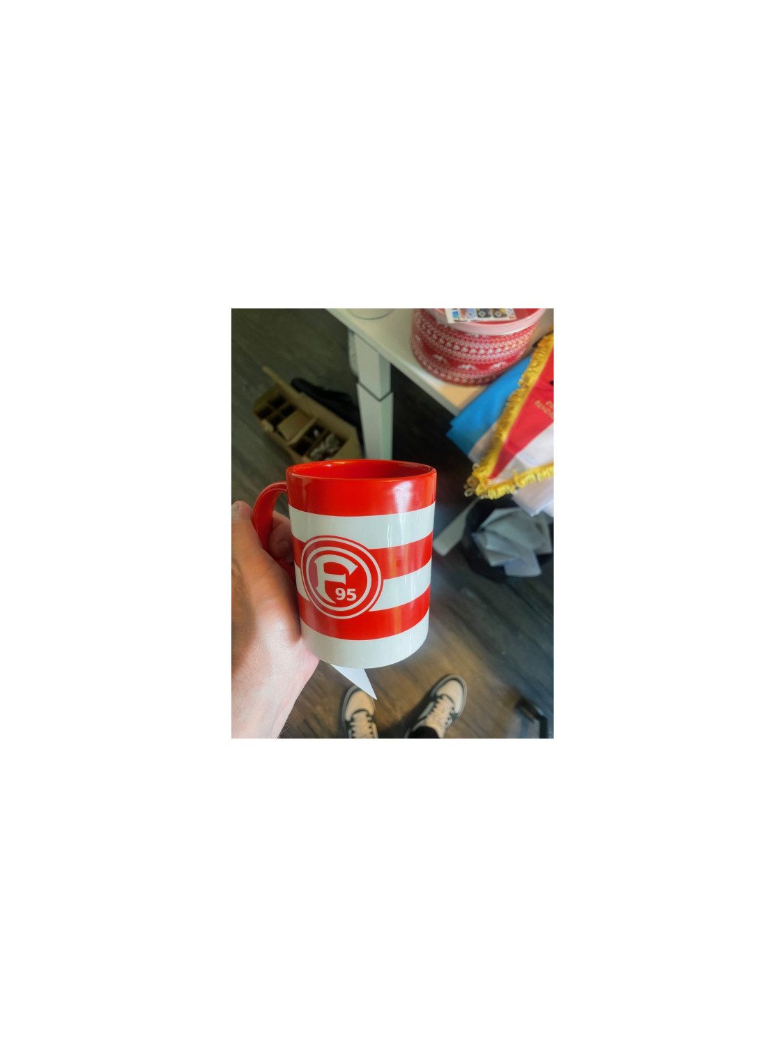 Fortuna Düsseldorf Becher Fortuna Düsseldorf Tasse Blockstreifen, Keramik
