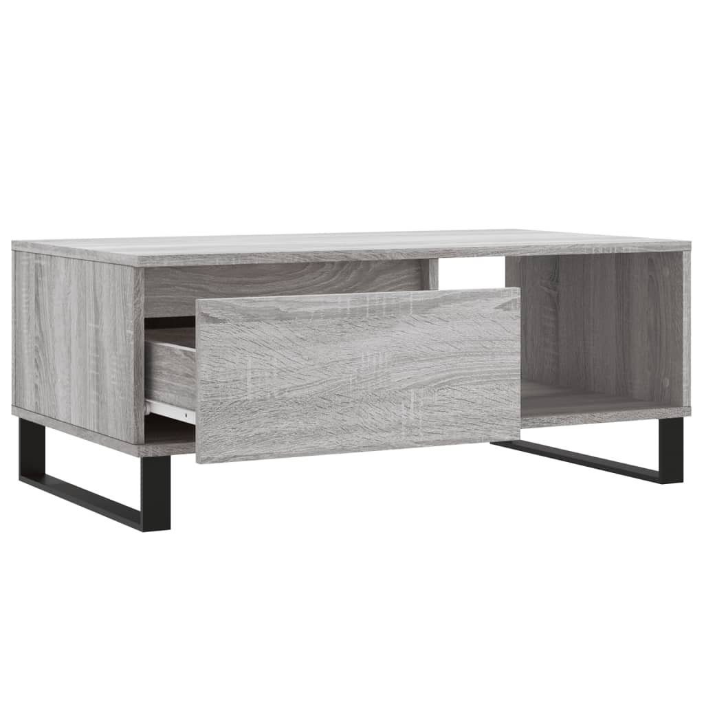 (1-St) cm | Holzwerkstoff Grau Sonoma Sonoma Grau 90x50x36,5 Sonoma Grau Couchtisch vidaXL Couchtisch