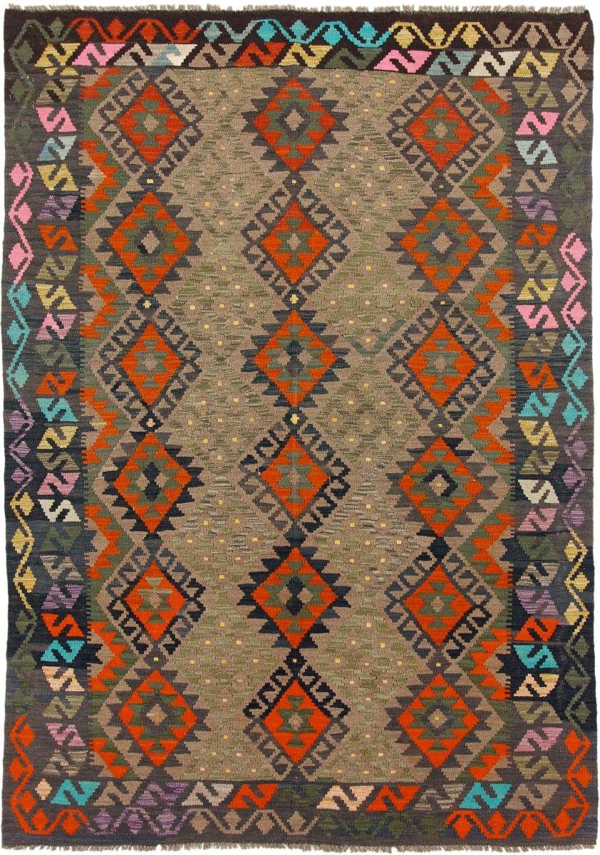Trading, 3 mm Nain Orientteppich, Kelim Heritage Handgewebter Moderner rechteckig, Afghan 175x248 Höhe: Orientteppich