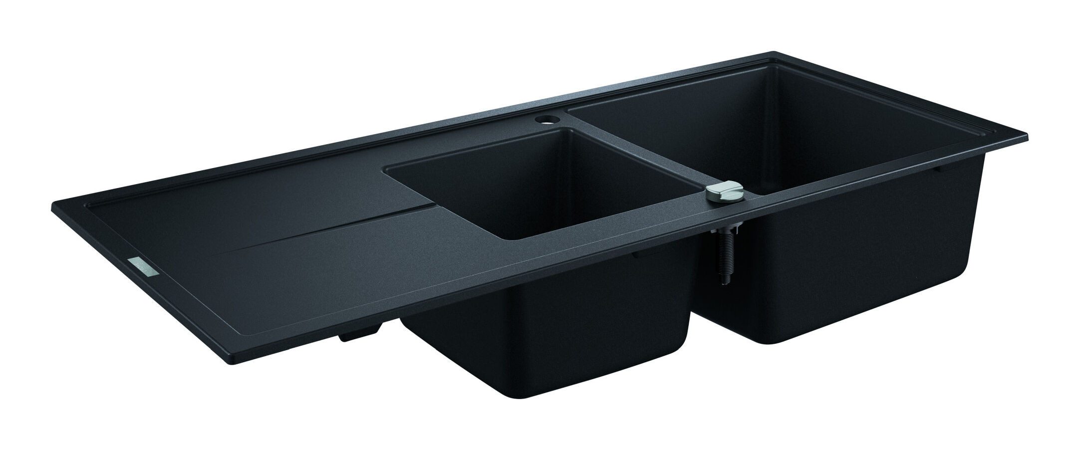 Grohe Küchenspüle K400, 50/116 cm, Doppel-Einbauspüle mit Abtropffläche 1160 x 500 mm