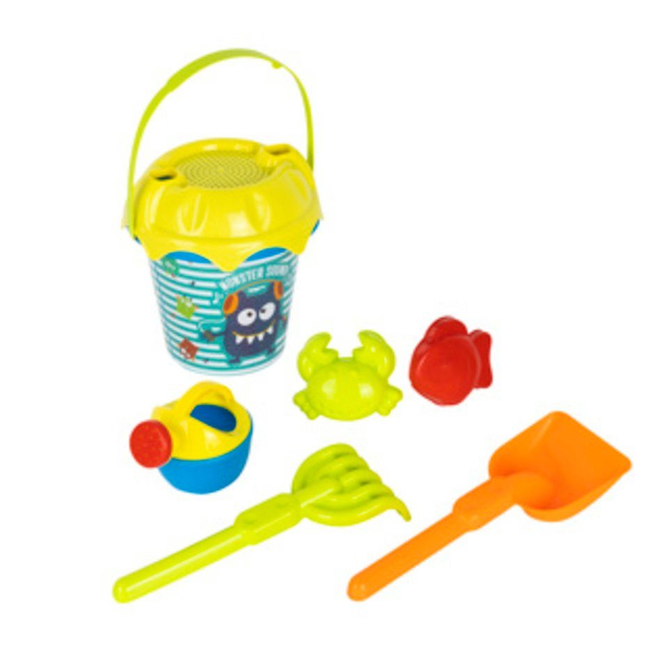 Sandeimer Sandspielzeug, 7er Set aus Kunststoff