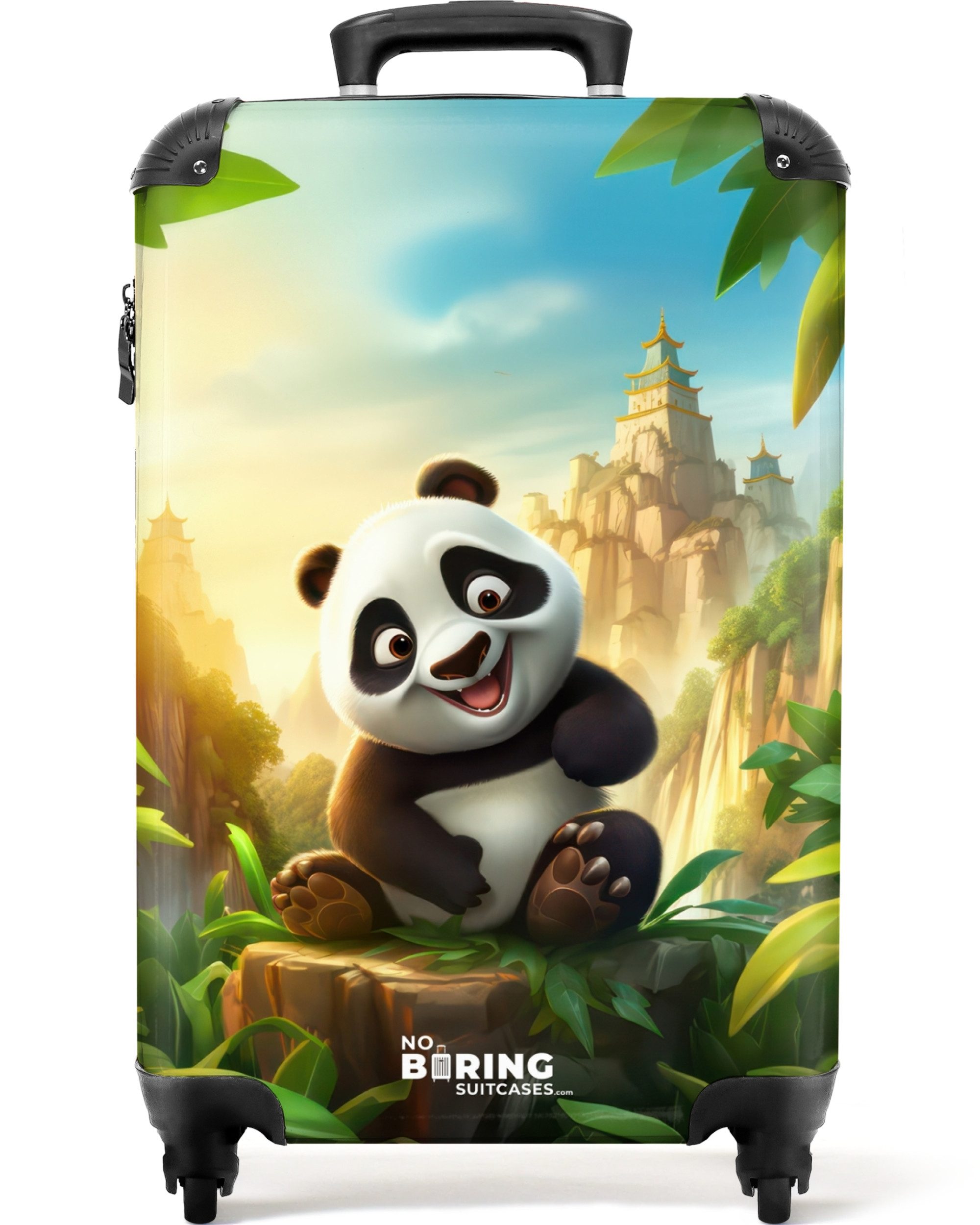 Kinderkoffer Panda - Wilde Tiere - Dschungel - Jungen - Kinder 55x35x20cm