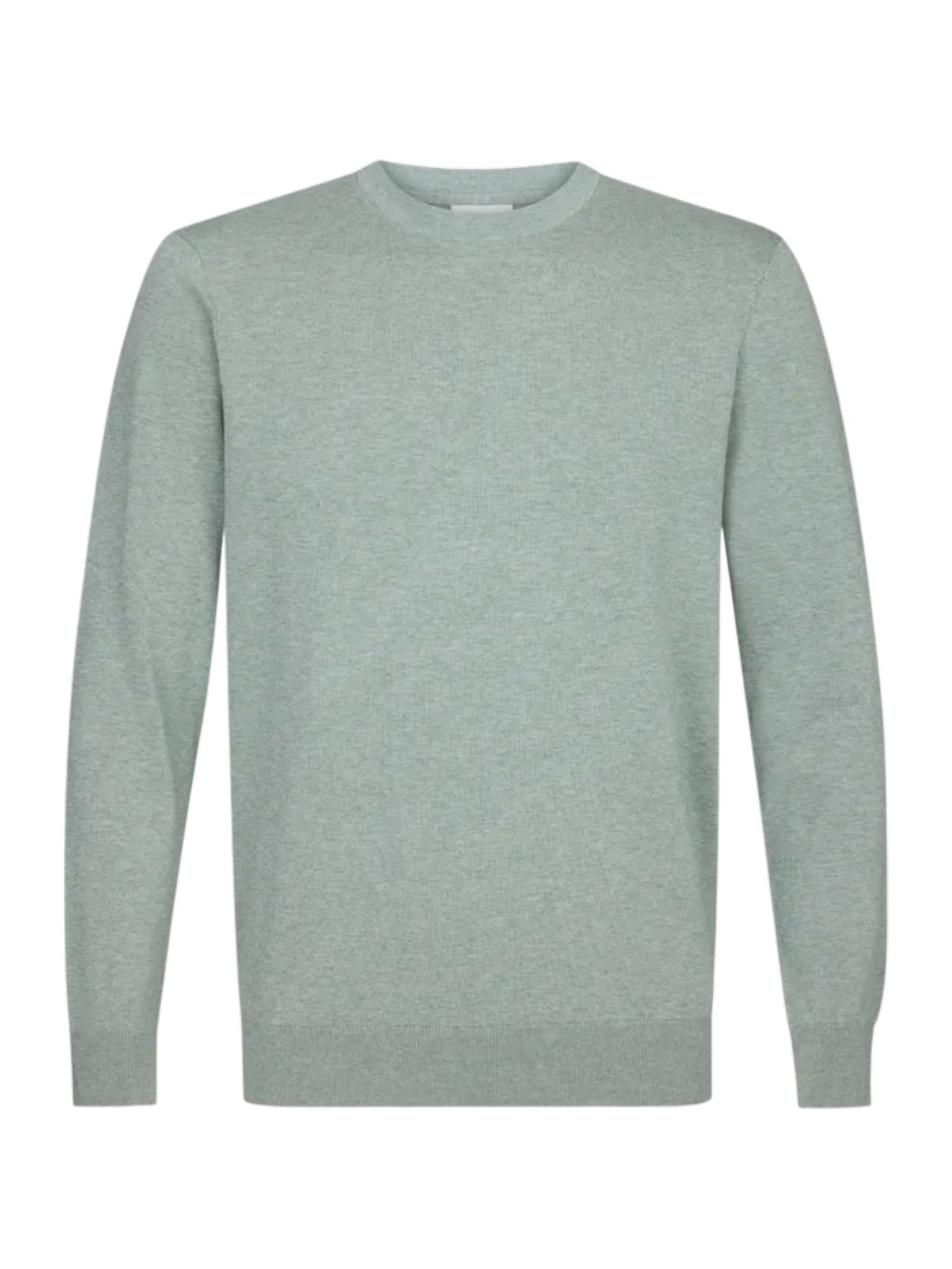 Profuomo Troyer grün,Basic,Lyocell,Unifarben,Rundhals,Lang,Regular Fit