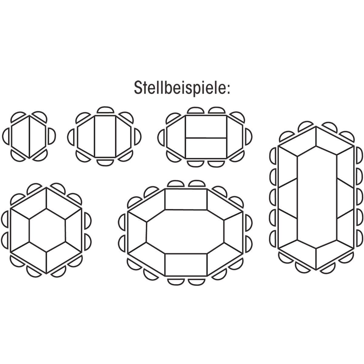 SODEMATUB Arbeitstisch Universaltischprogramm, Trapez
