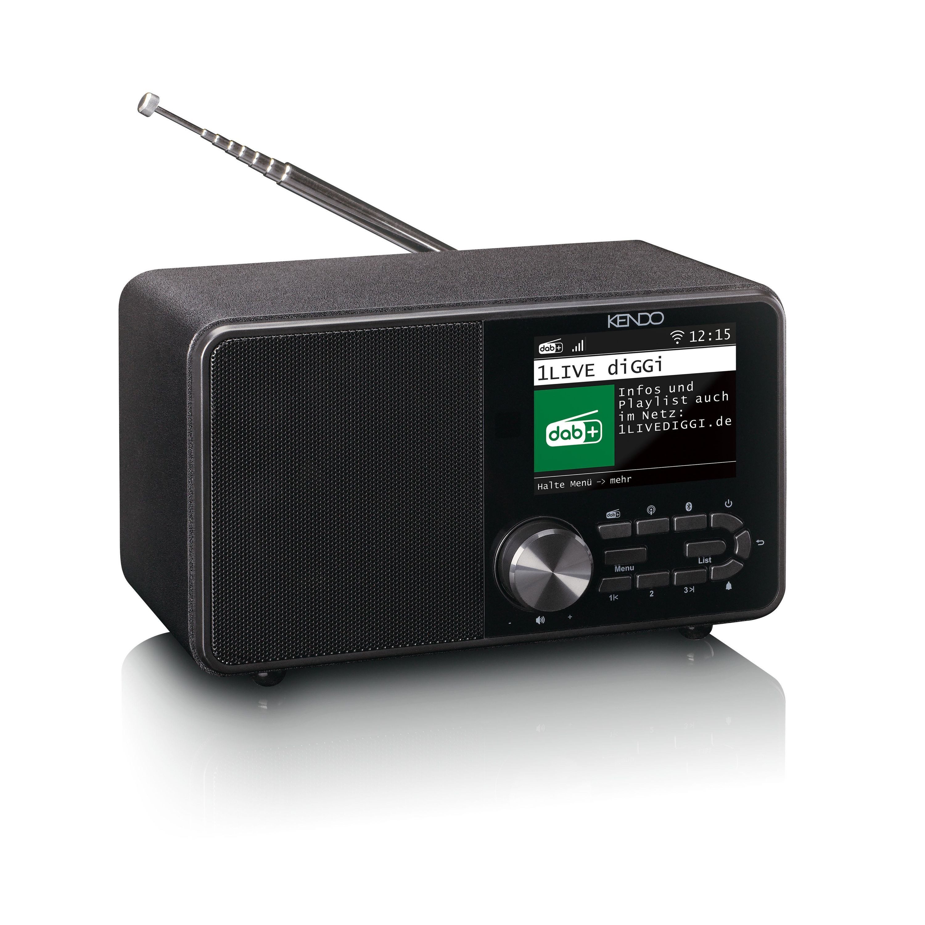 Kendo 25EX Radio (USB Mediaplayer, Bluetooth, Wecker, UKW, 10 Watt, Hotel-Modus)