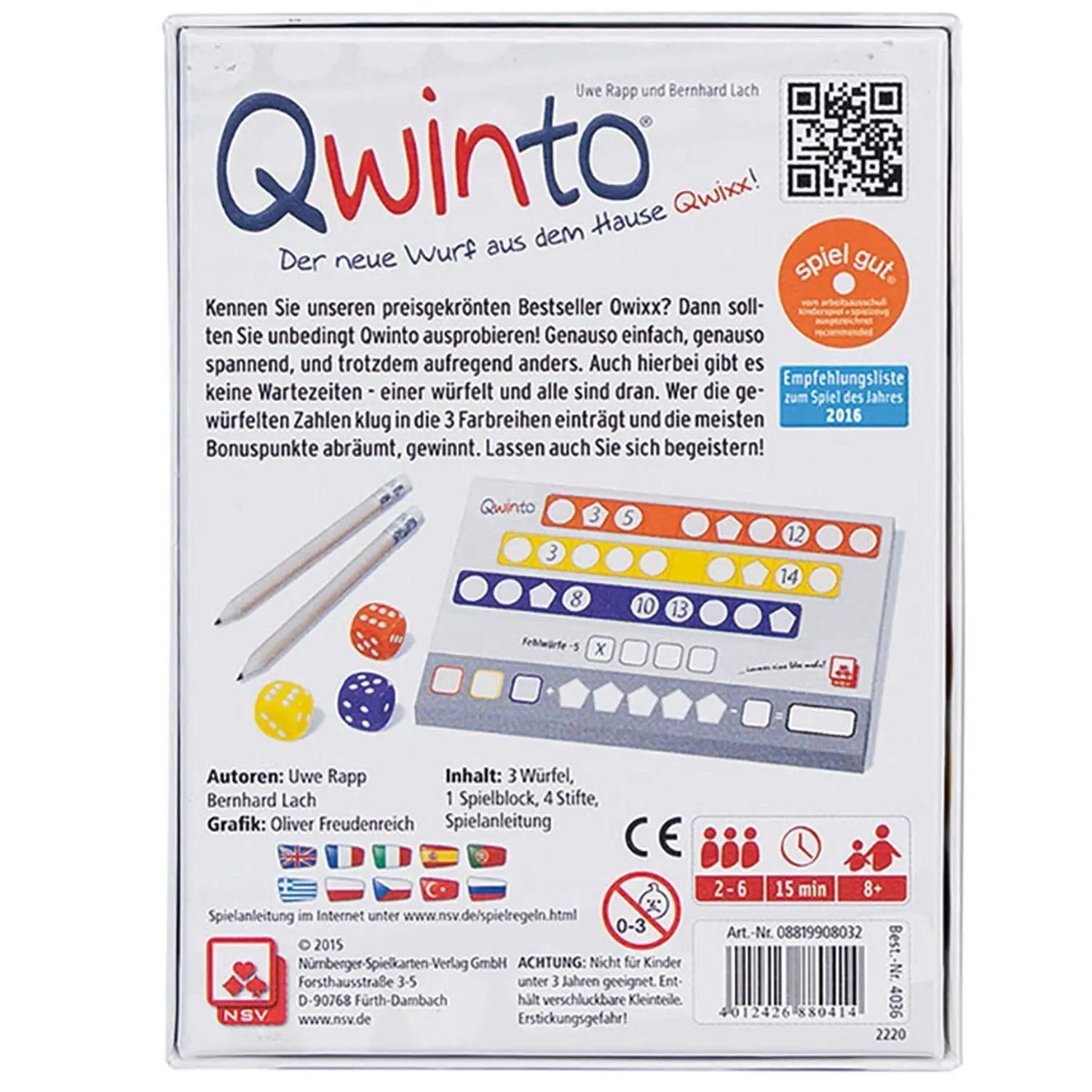 Cartamundi Spiel Qwinto