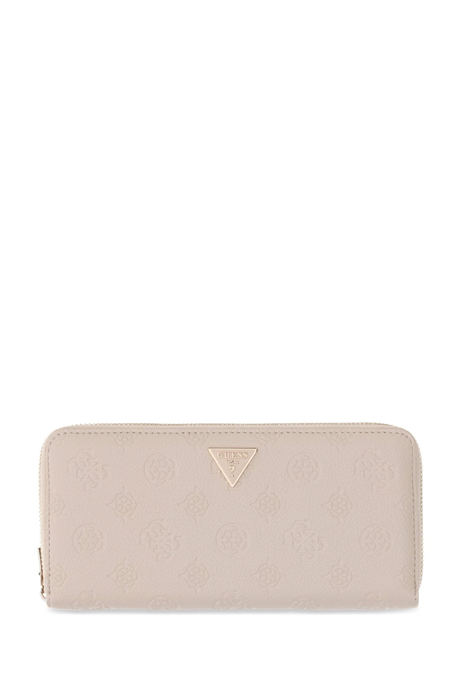 Guess Geldbörse BLAKE SLG LARGE ZIP AROUND, Damen Portemonnaie, Geldbeutel mit umlaufendem Reißverschluss