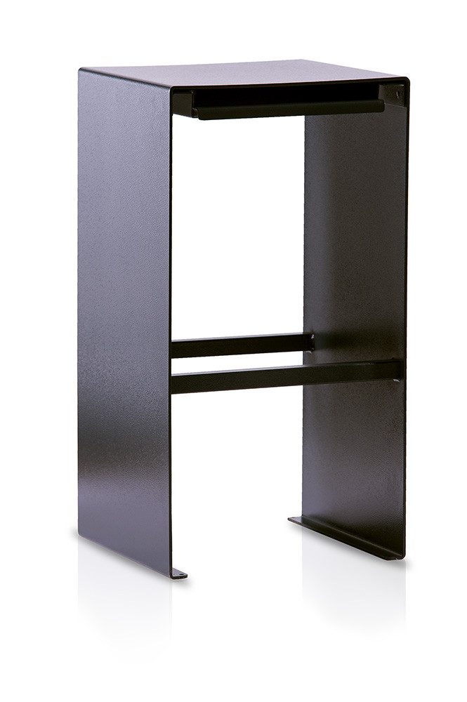 Simplaflex Gartenbank Wärmebarhocker für eine Personen mit Auszug für Teelichter, 1er Barhocker, Made in Germany