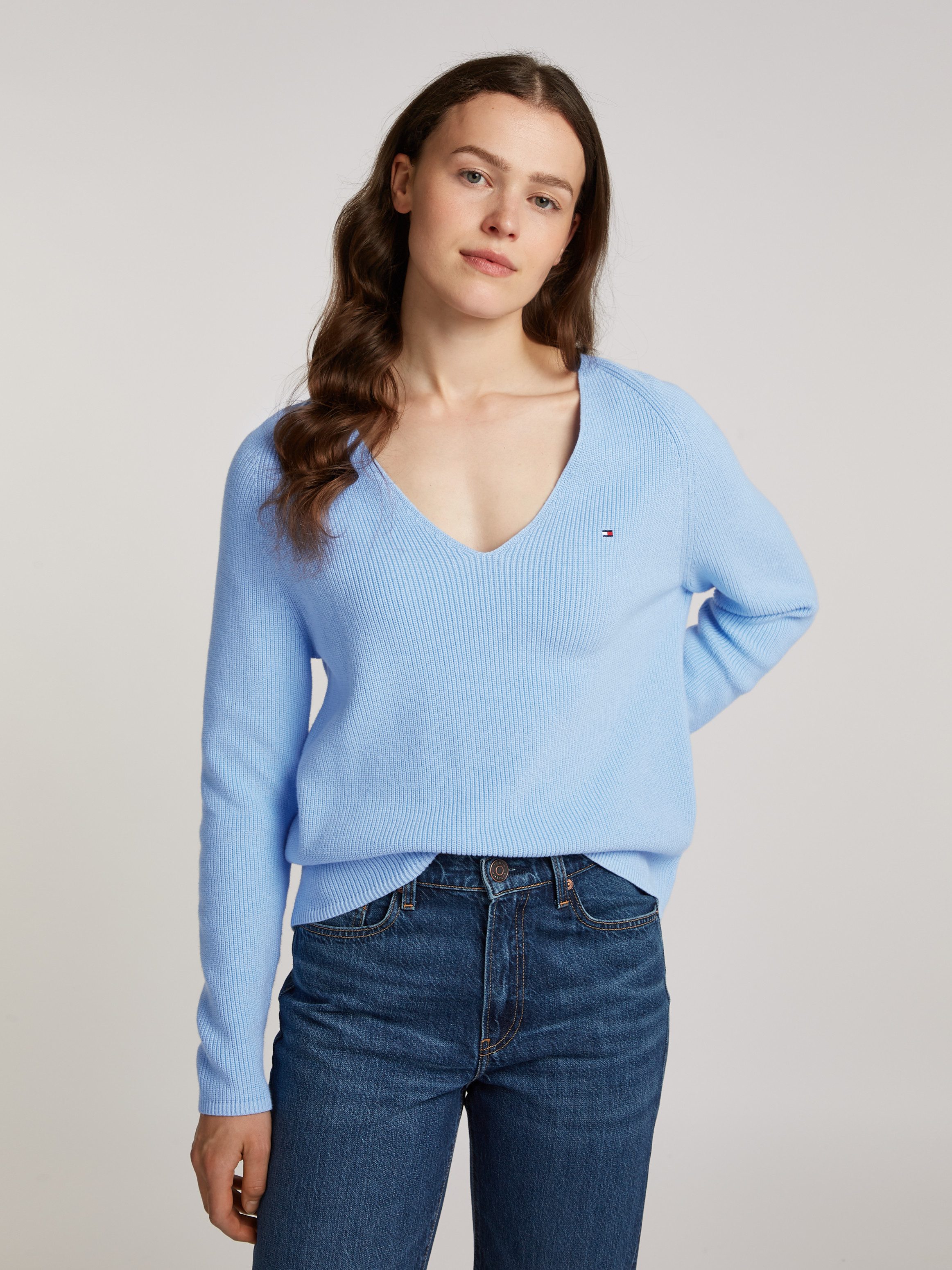 Tommy Hilfiger Strickpullover CO CARDI STITCH günstig online kaufen