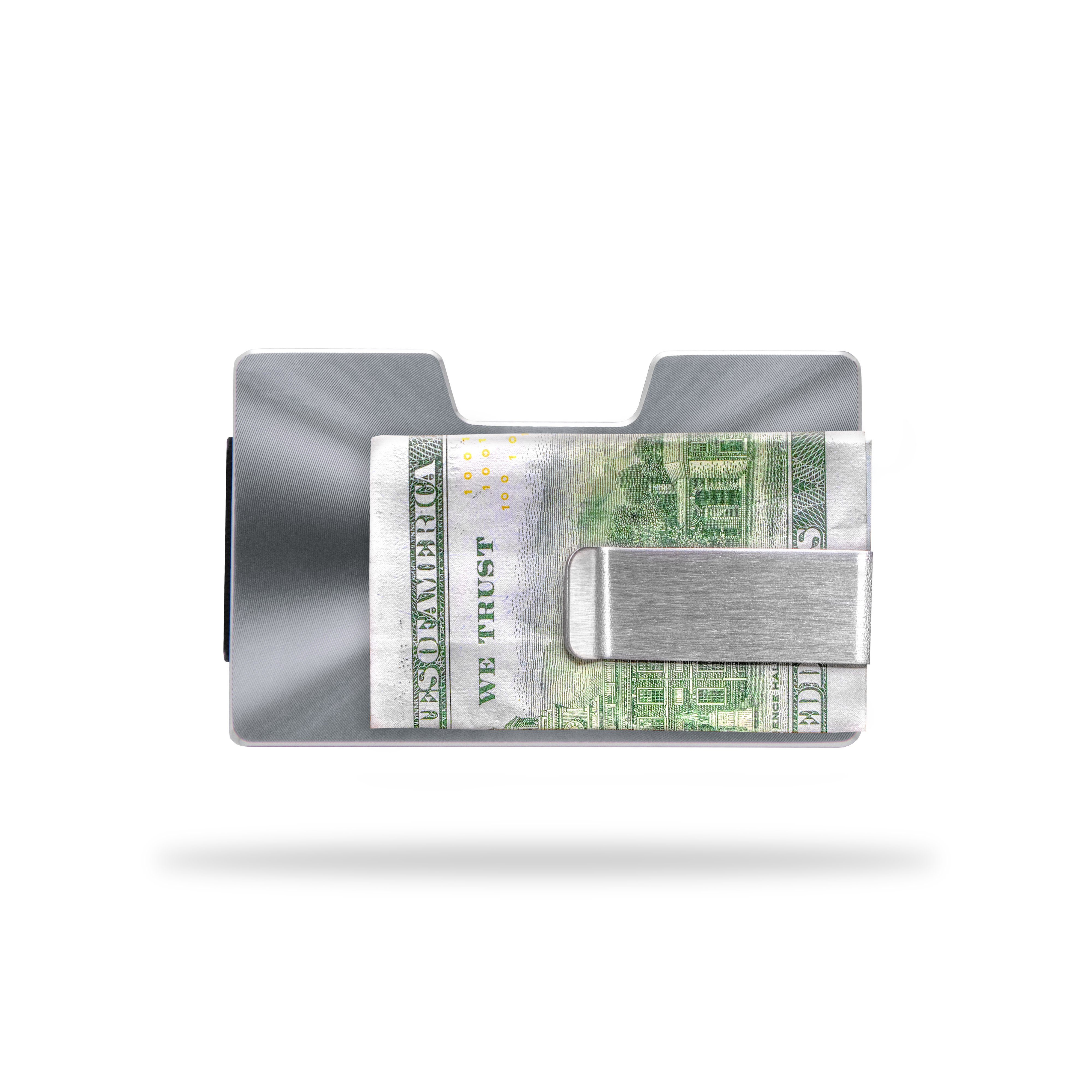TAUROS Mini Geldbörse Geldbeutel, Frauen Kreditkartenetui Kreditkartenhalter, Grau Männer Royal (Aluminium), Kartenetui Portemonnaie